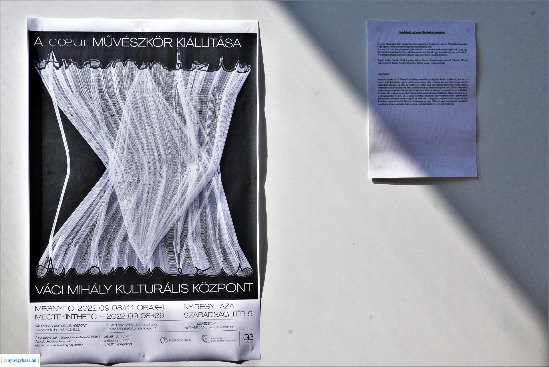 A COUER művészkör kiállítása a Váci Mihály Kulturális Központban