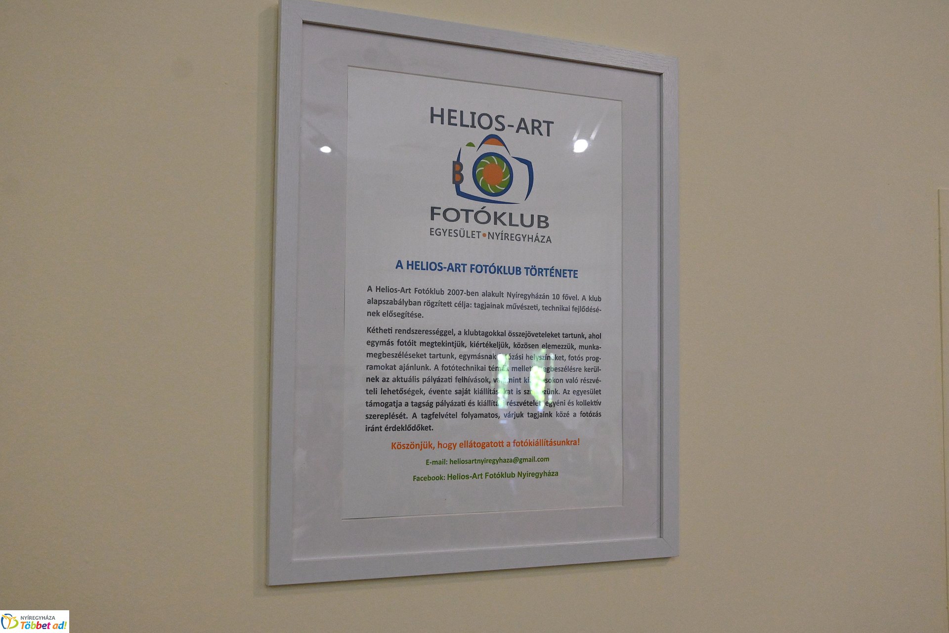 A Helios-Art Fotóklub kiállítása a könyvtárban