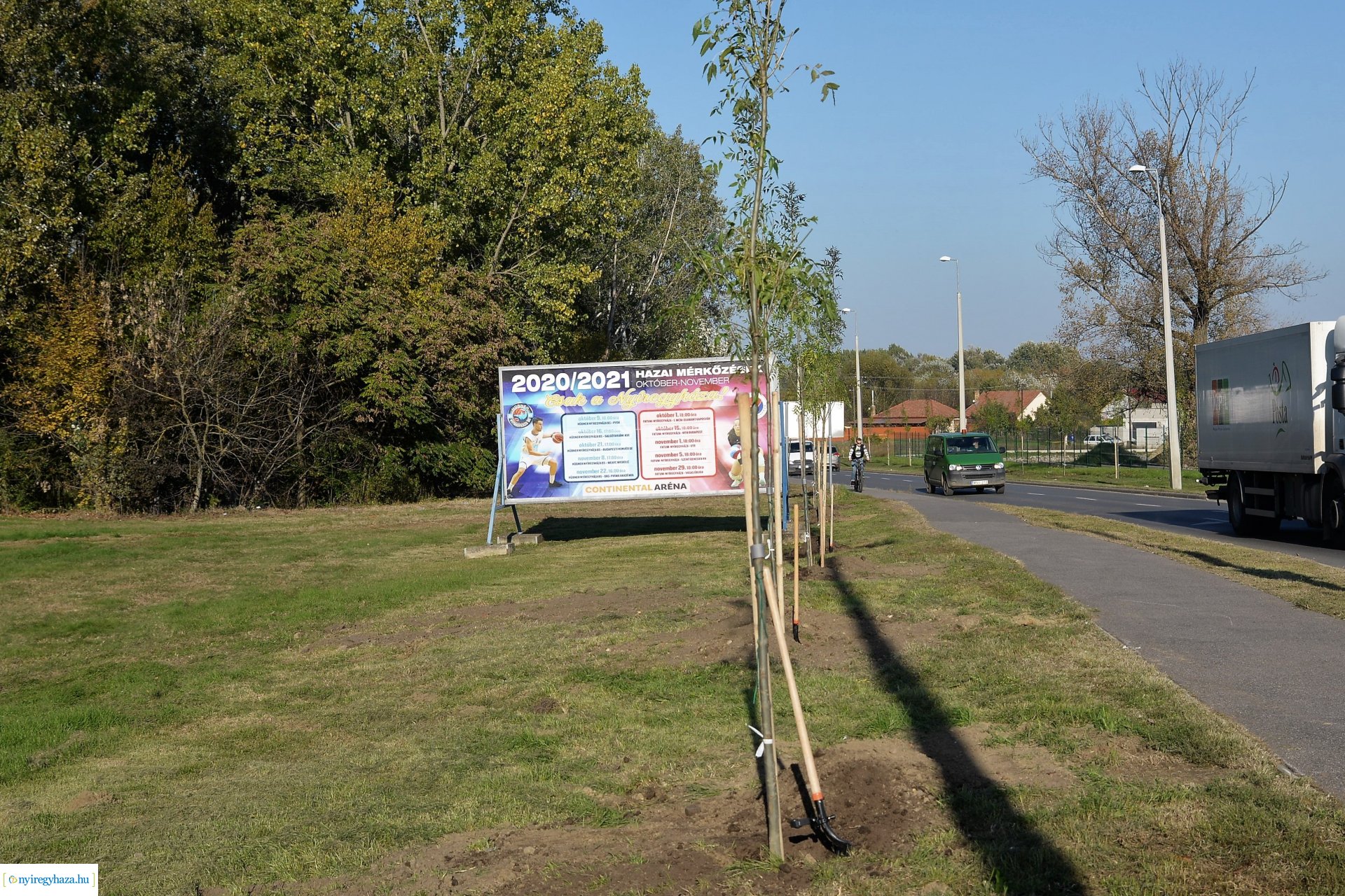 A Kállói úton folytatódik a fásítási program