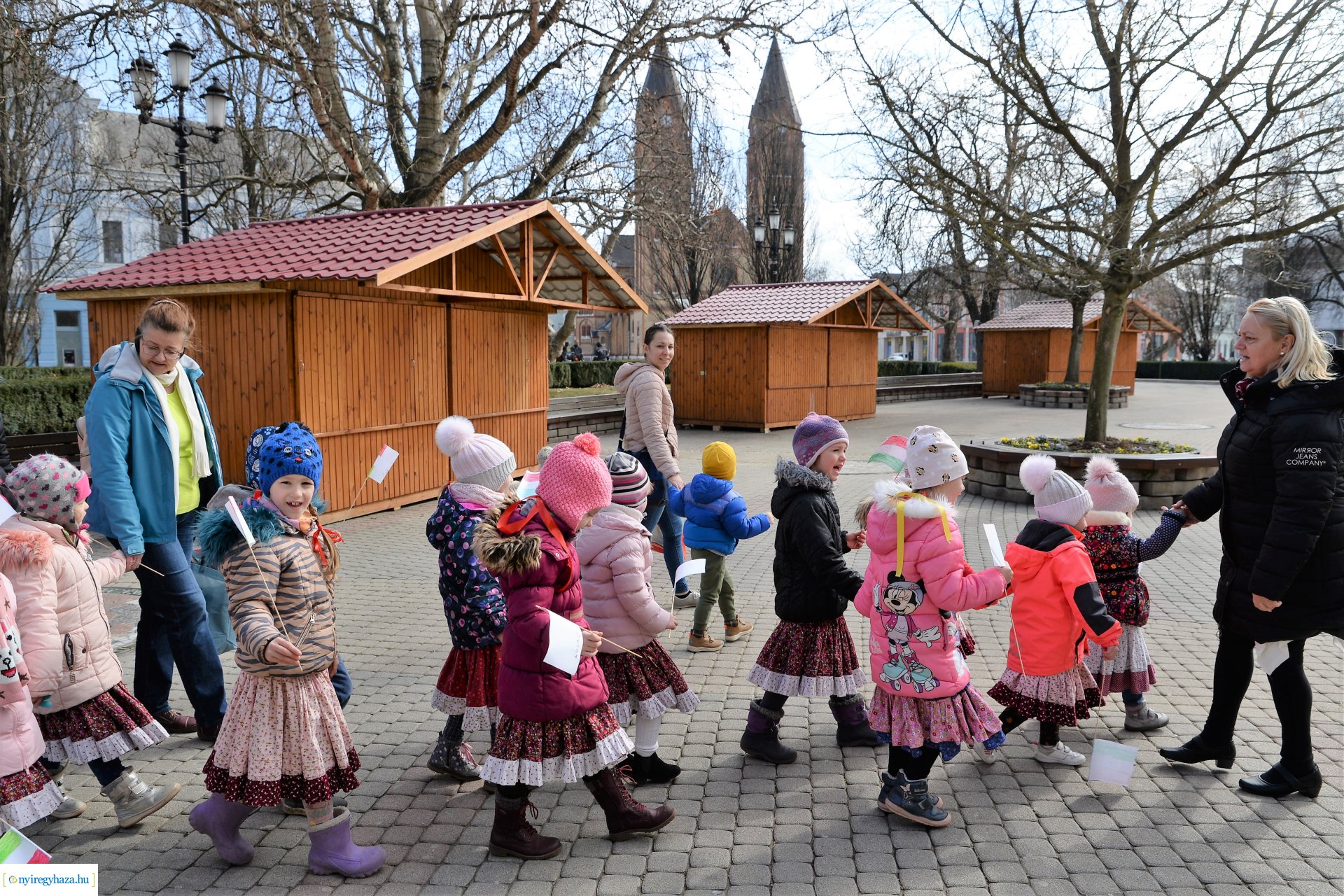 A Kölyökvárban már a nemzeti  ünnepre készültek az óvodások