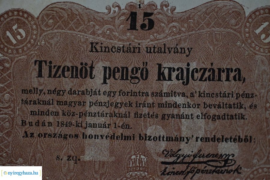 A Kossuth-bankótól a forintig - időszaki kiállítás a Kállay Házban