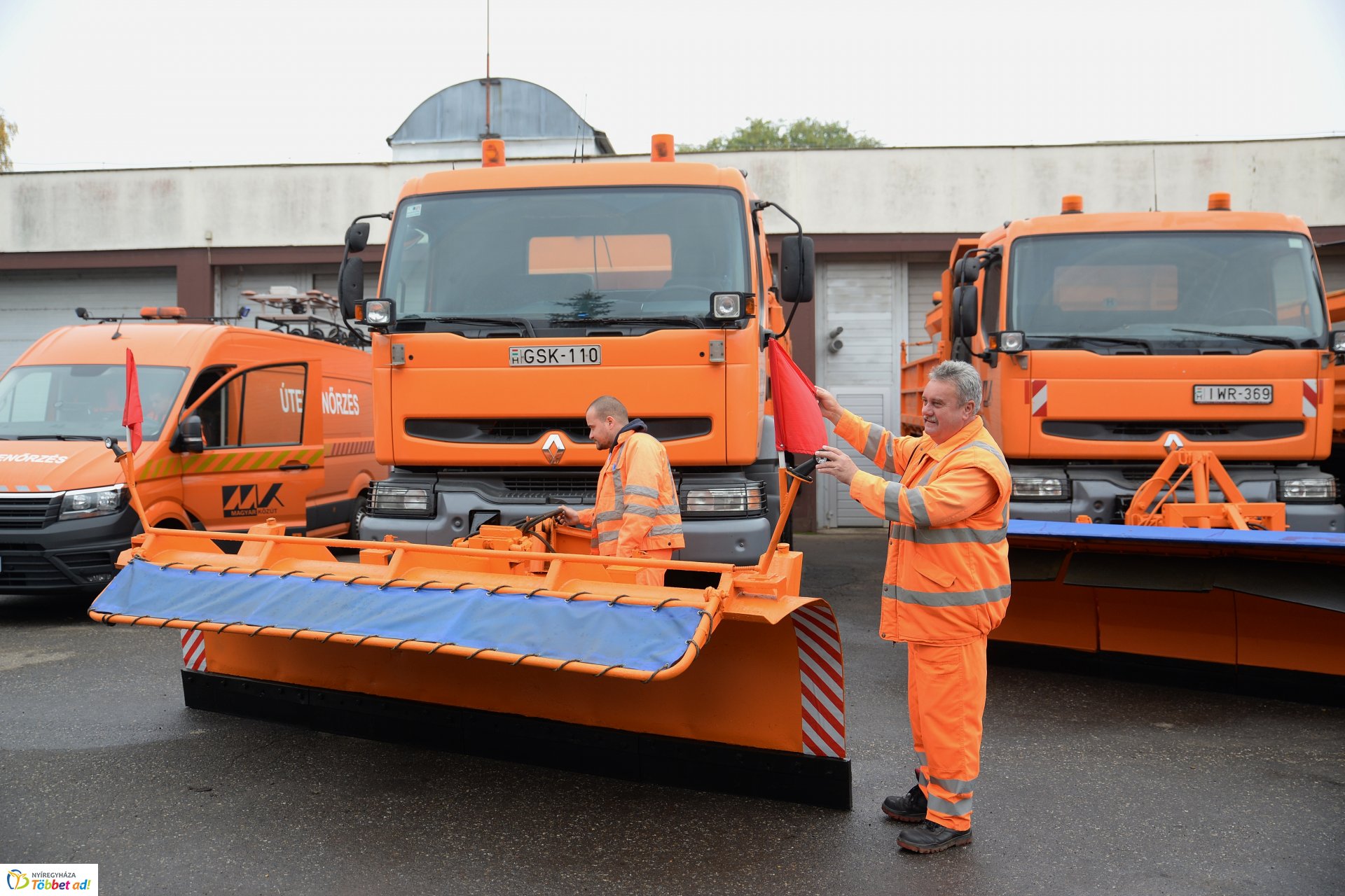A Magyar Közút téli gépszemléje