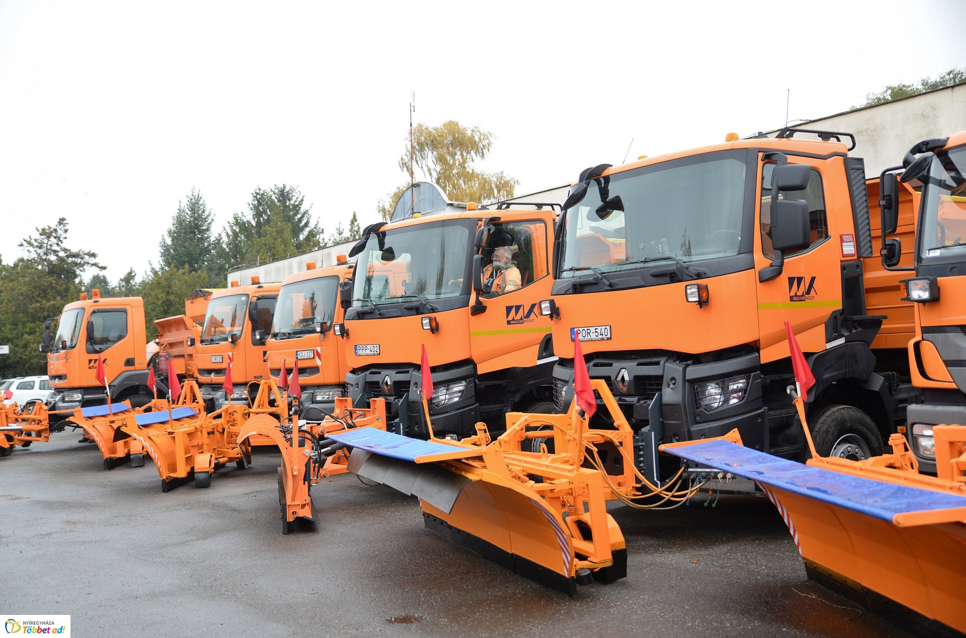 A Magyar Közút téli gépszemléje