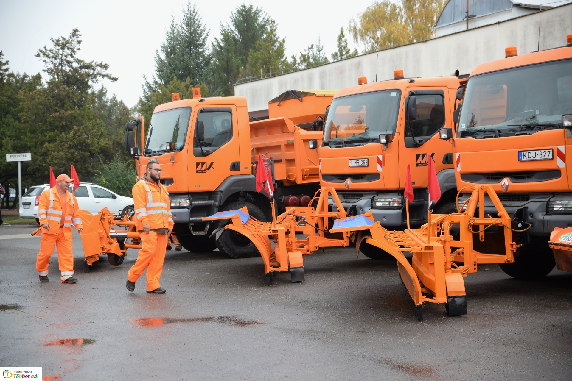 A Magyar Közút téli gépszemléje