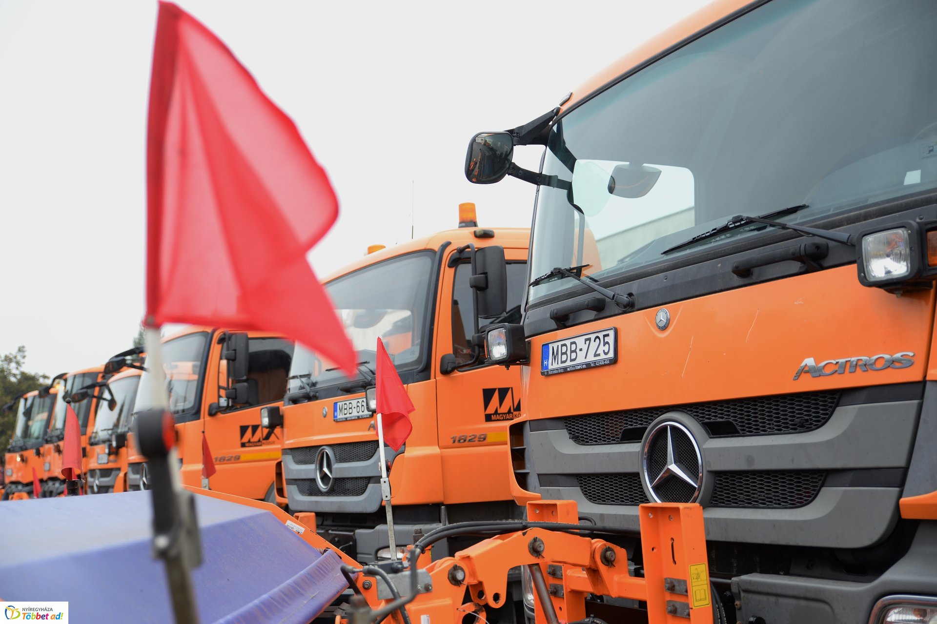 A Magyar Közút téli gépszemléje