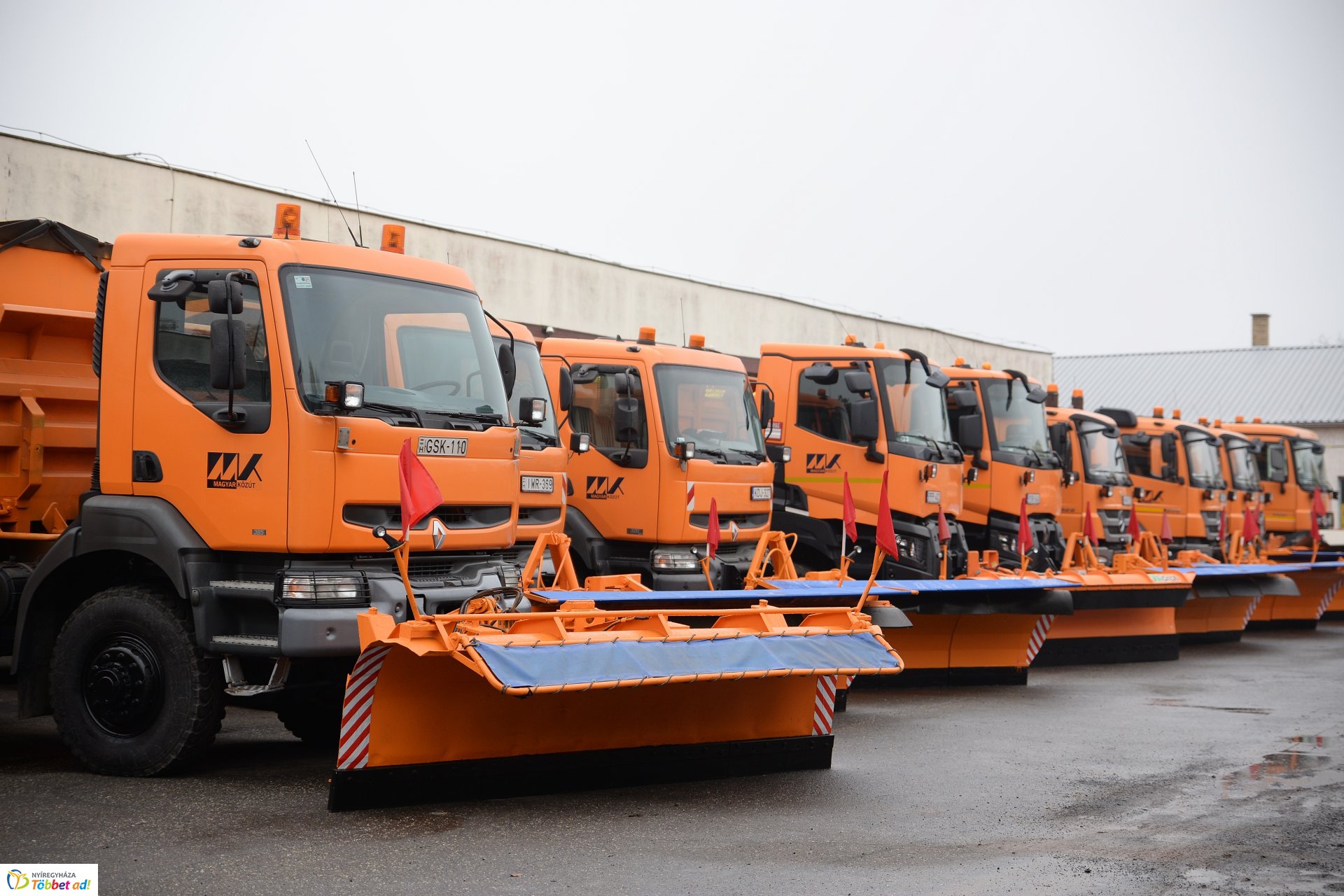 A Magyar Közút téli gépszemléje