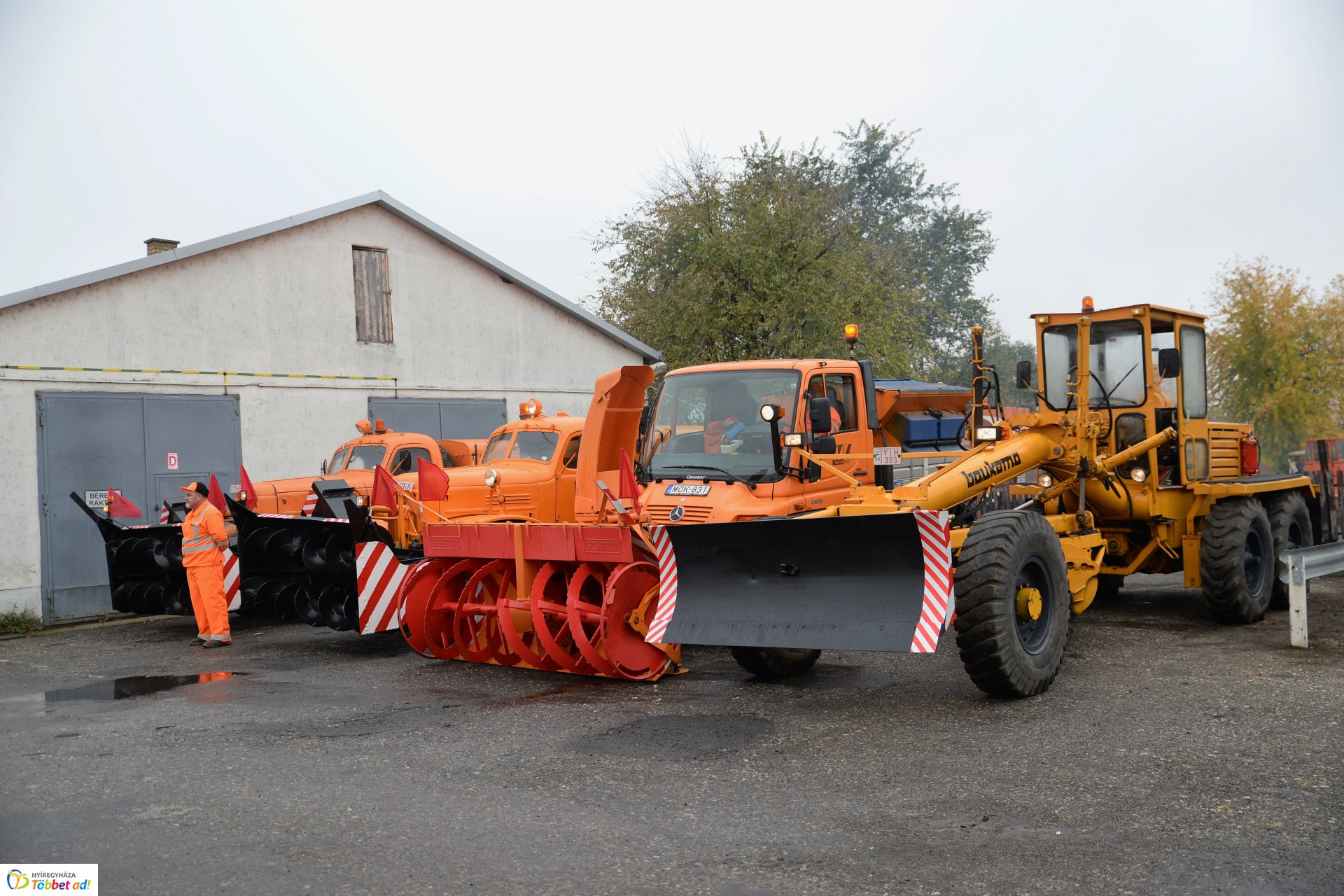 A Magyar Közút téli gépszemléje