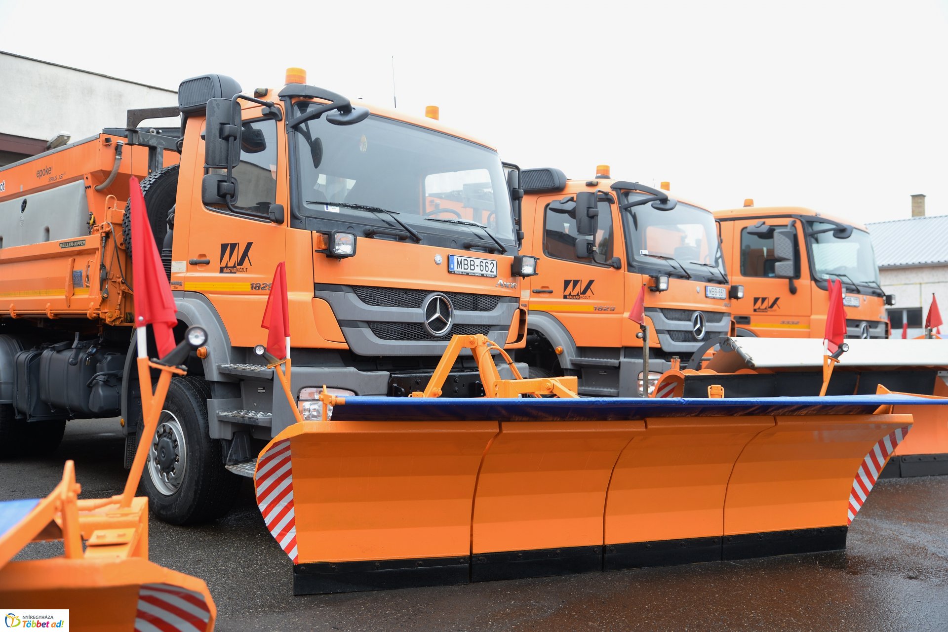 A Magyar Közút téli gépszemléje