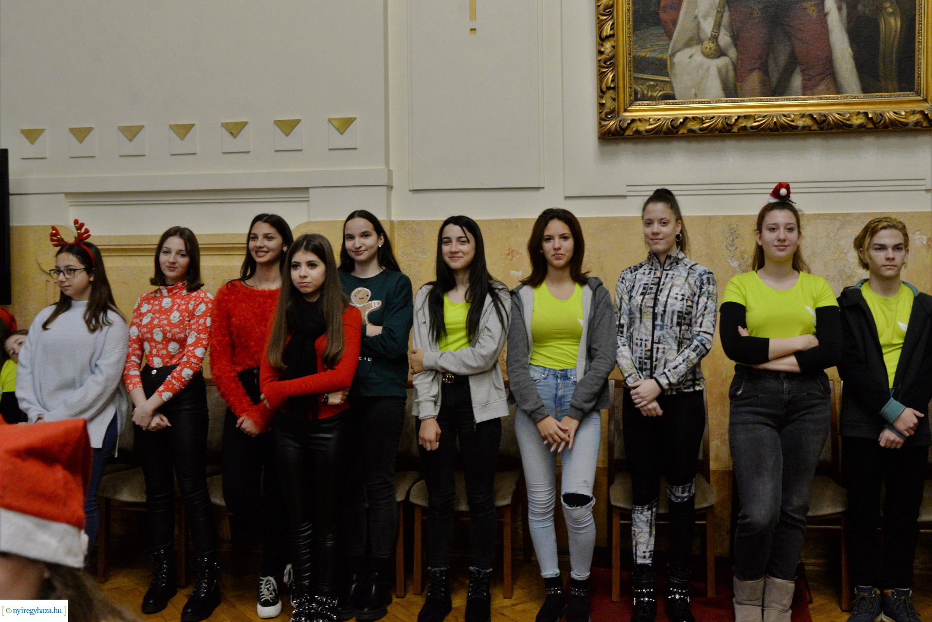 A Megyeházán járt a Rotary mikulás