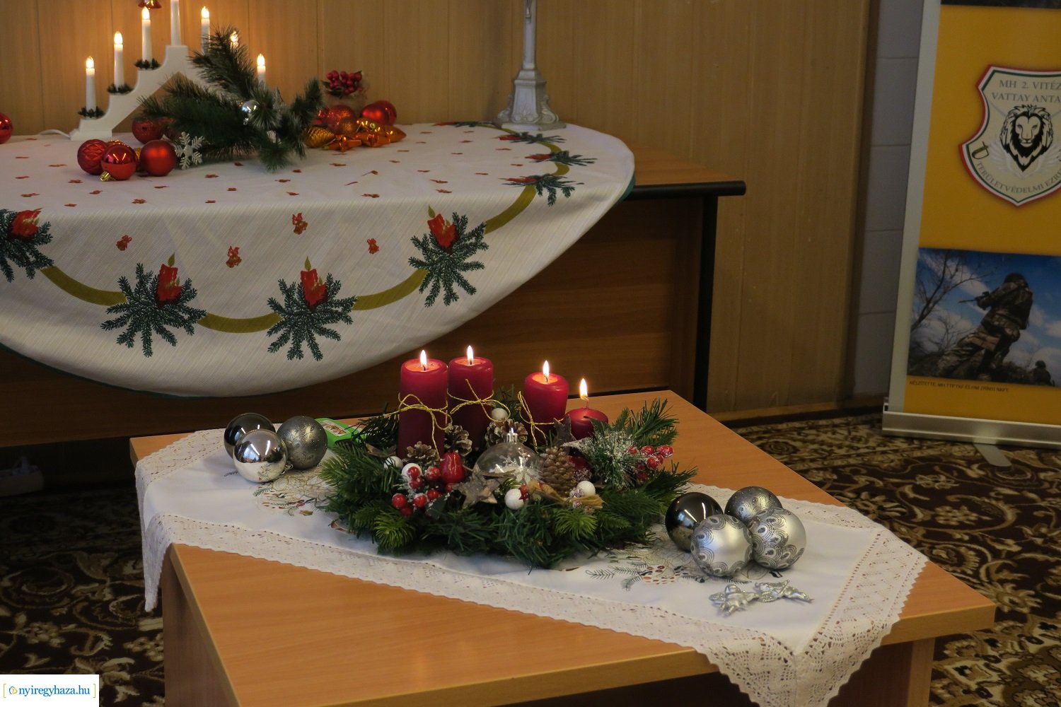 A negyedik gyertya is ég a Damjanich laktanyában