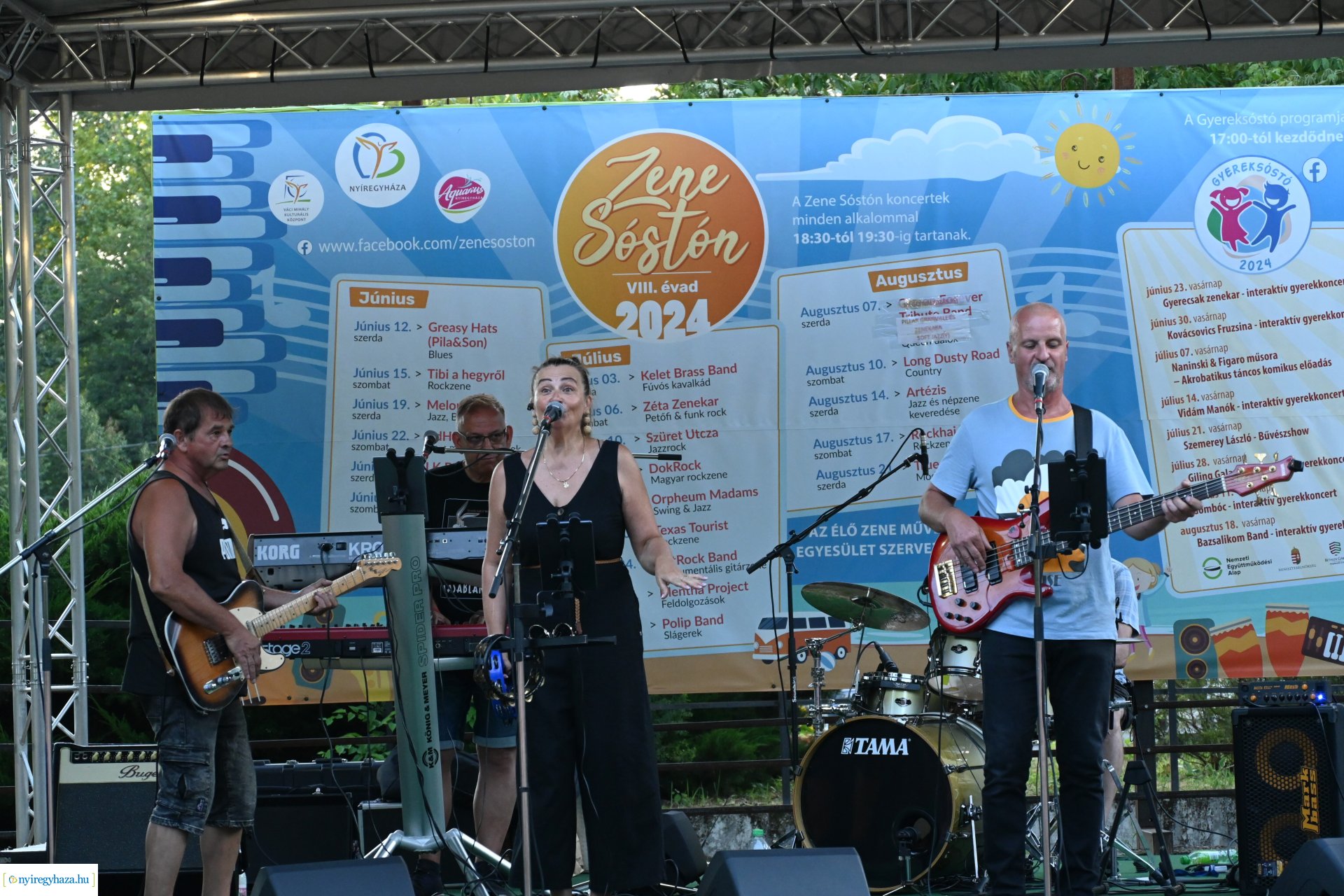 A Polip Band a Zene Sóstón programsorozat szinpadán