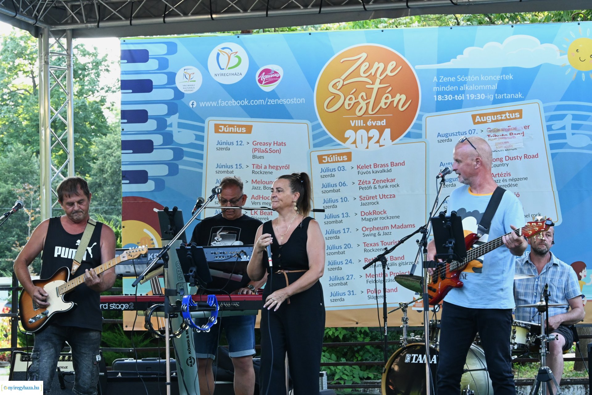 A Polip Band a Zene Sóstón programsorozat szinpadán