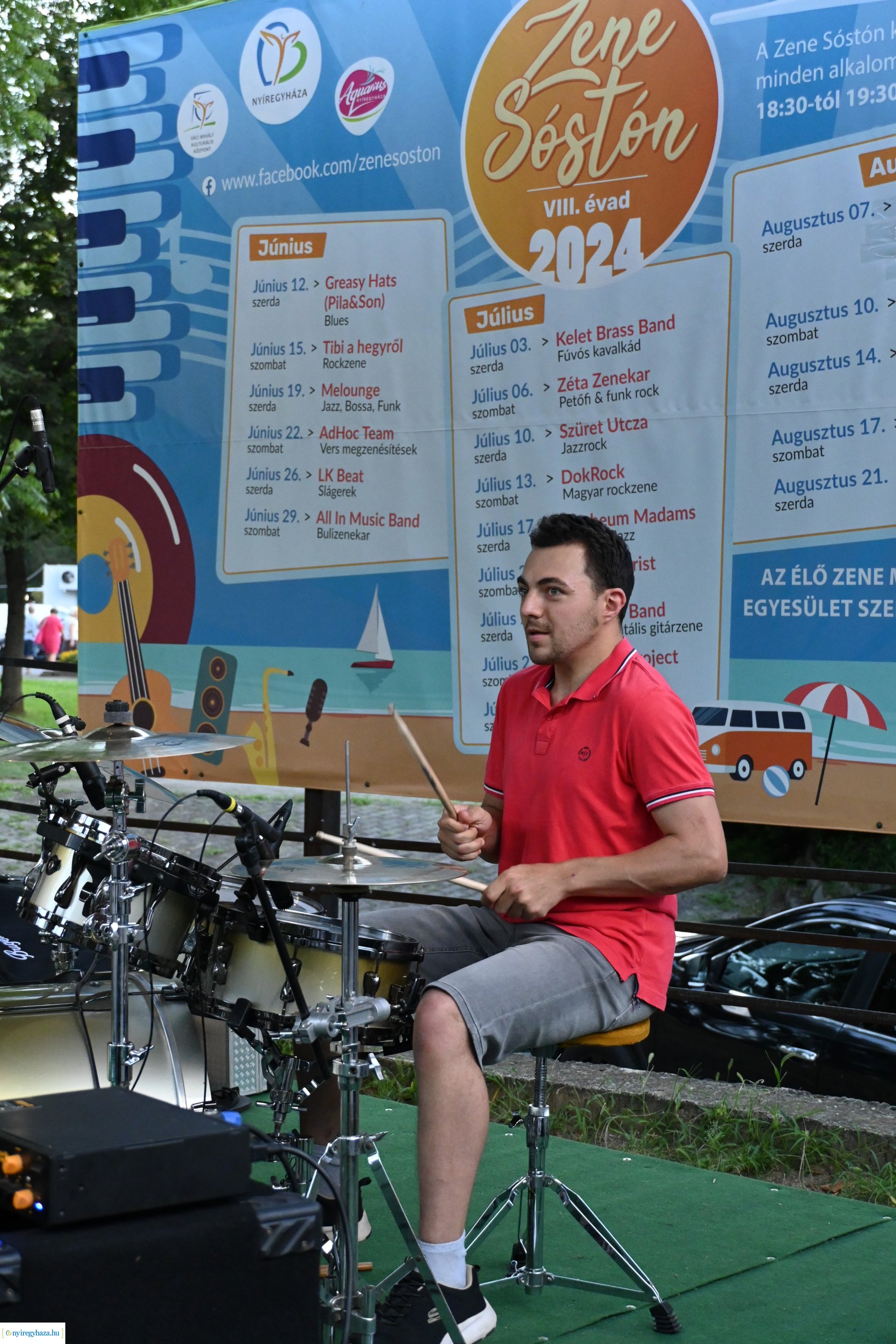 A Polip Band a Zene Sóstón programsorozat szinpadán