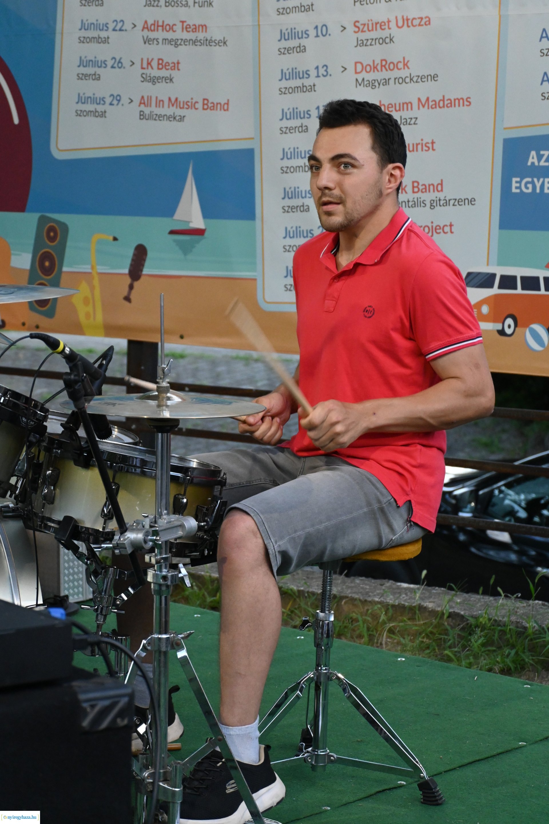 A Polip Band a Zene Sóstón programsorozat szinpadán