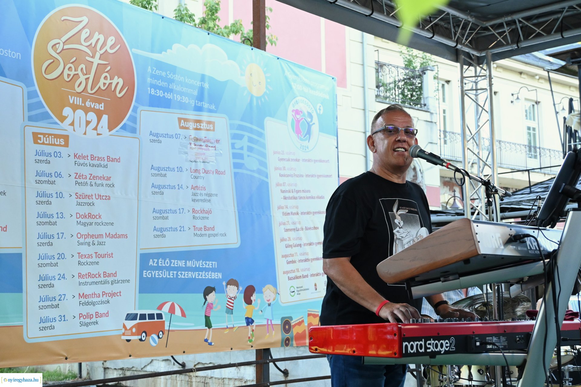 A Polip Band a Zene Sóstón programsorozat szinpadán