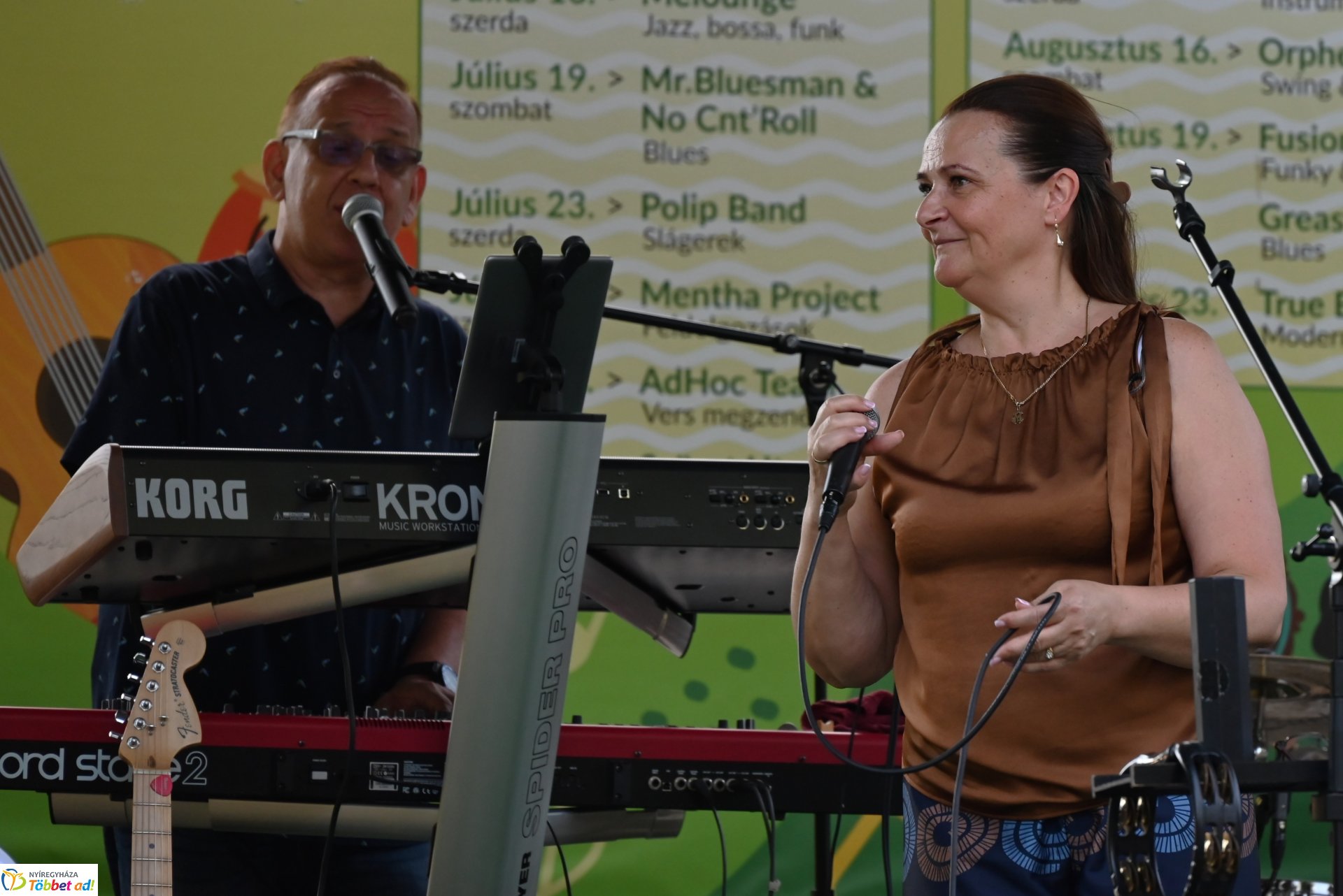 A Polip Band  koncertje a Zene Sóstón programsorozat színpadán