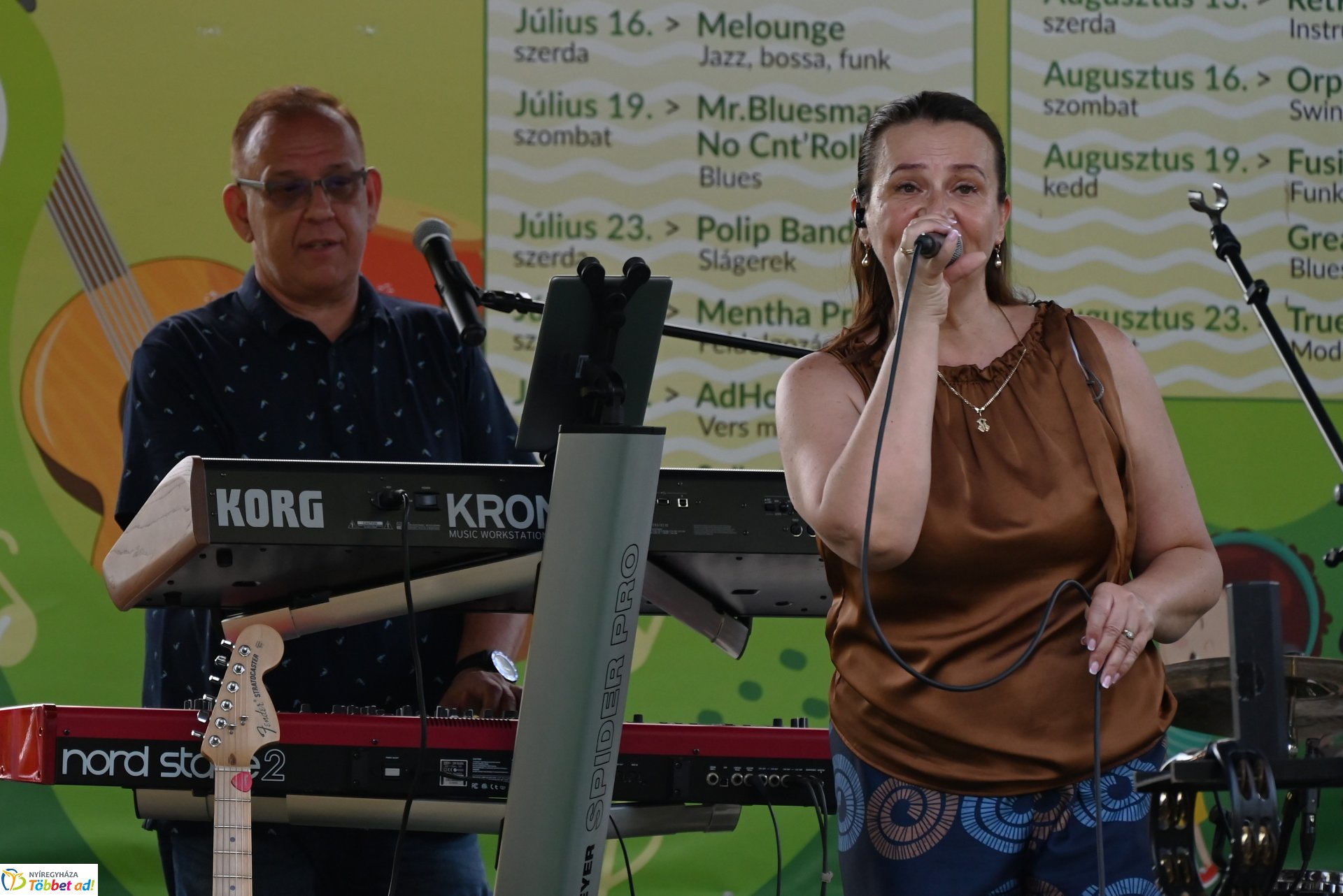 A Polip Band  koncertje a Zene Sóstón programsorozat színpadán