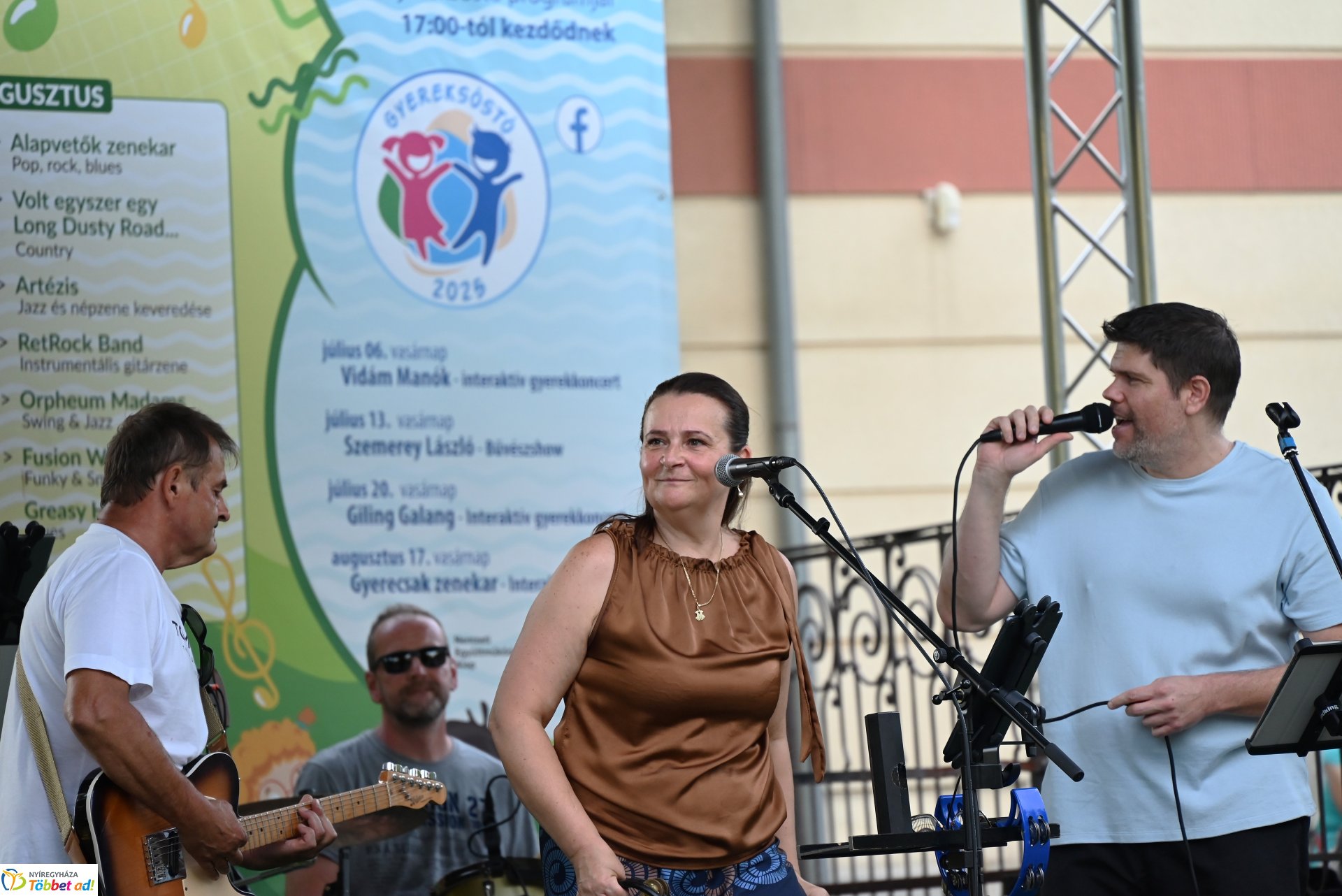 A Polip Band  koncertje a Zene Sóstón programsorozat színpadán