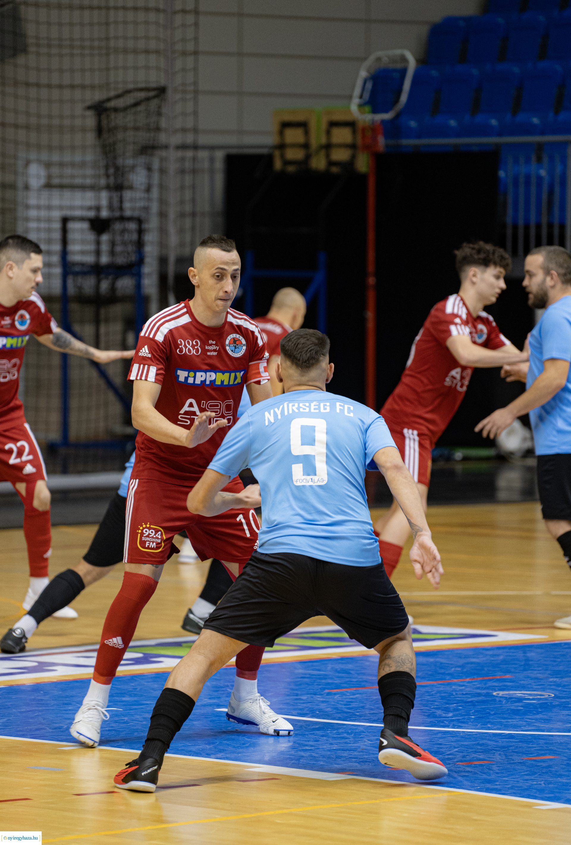 A' Studió Futsal Nyíregyháza vs. Nyírség FC Futsal mérkőzés a Continental Arénában