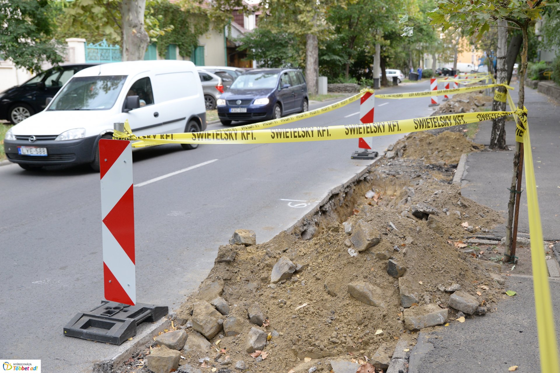 A Szarvas utca is megújul