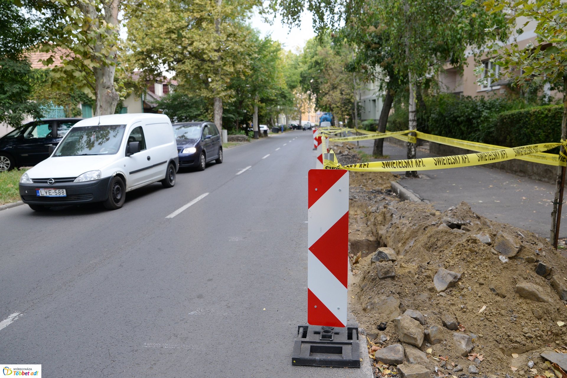 A Szarvas utca is megújul