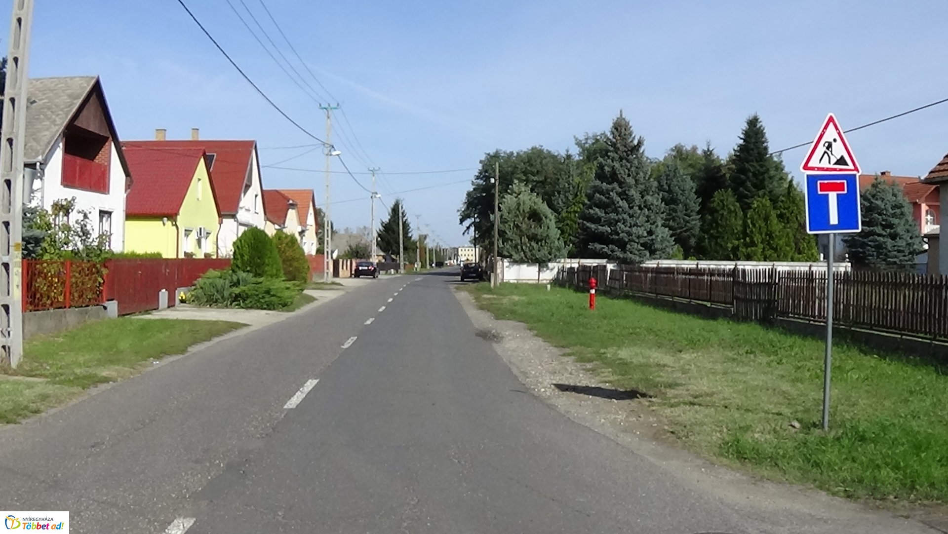 A Szélsőbokori út zsákutca az Ív utcától a Tiszavasvári útig