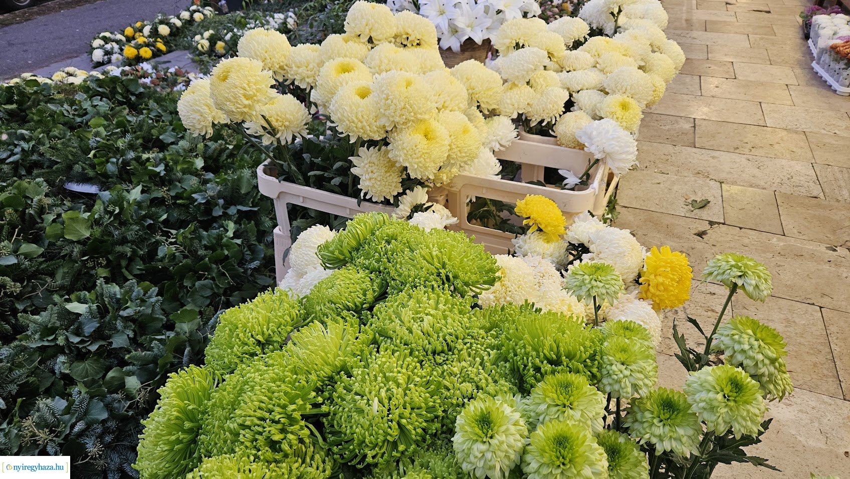 A virágárusok felkészültek...