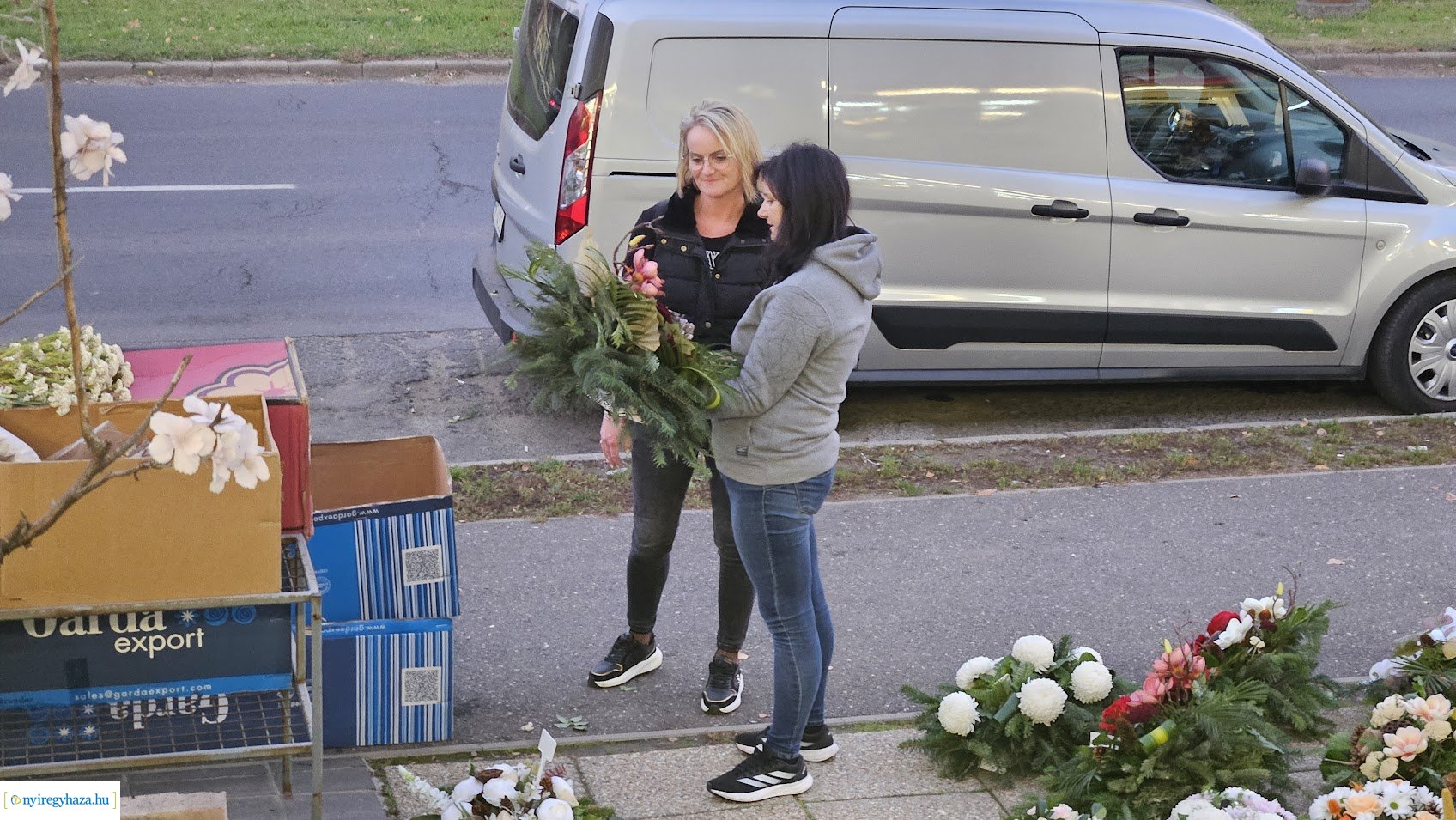 A virágárusok felkészültek...