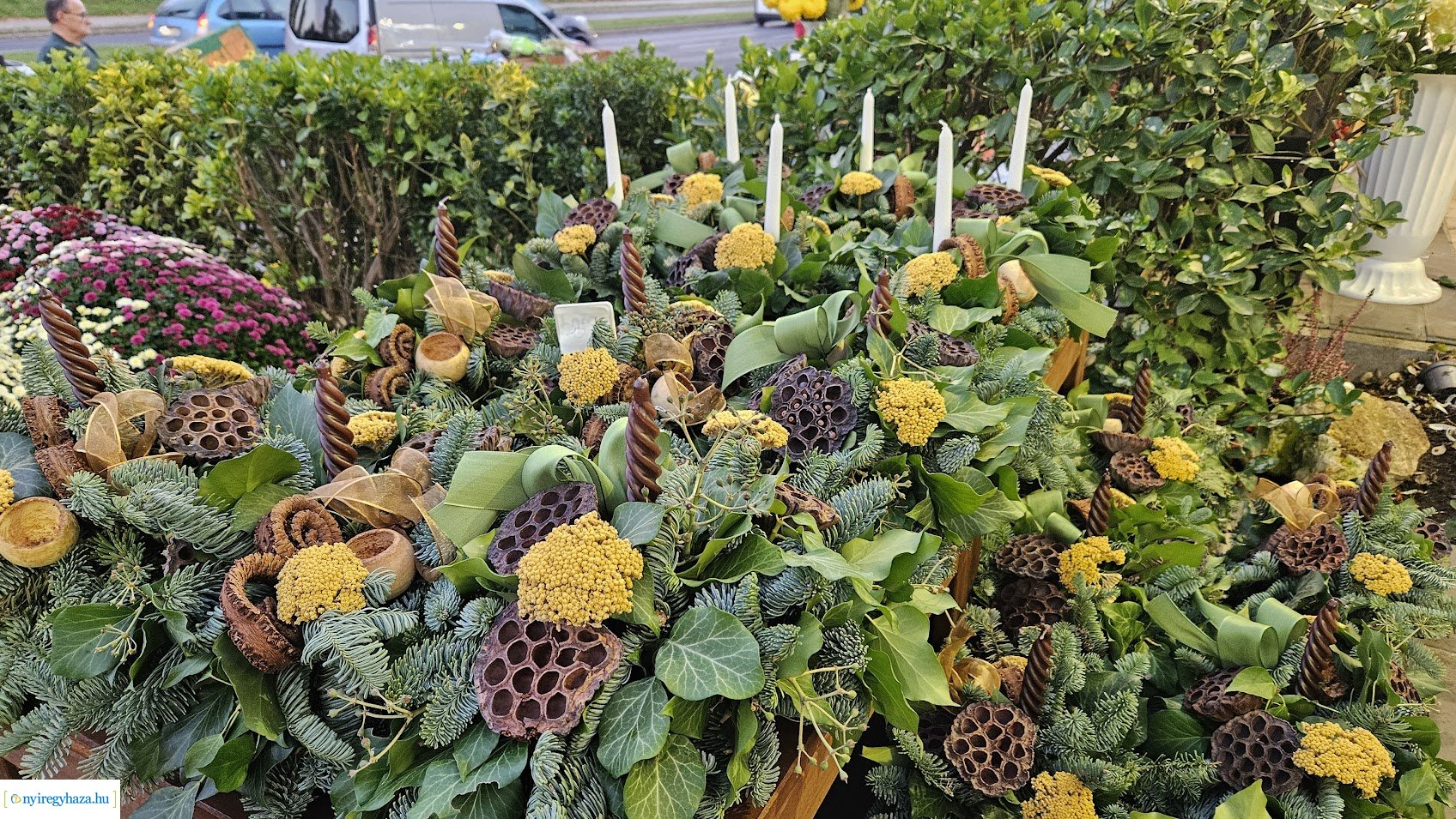 A virágárusok felkészültek...