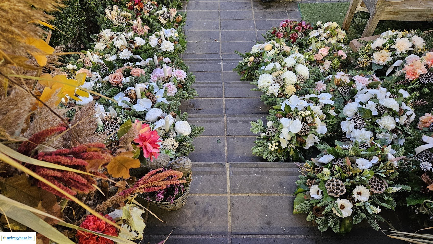 A virágárusok felkészültek...