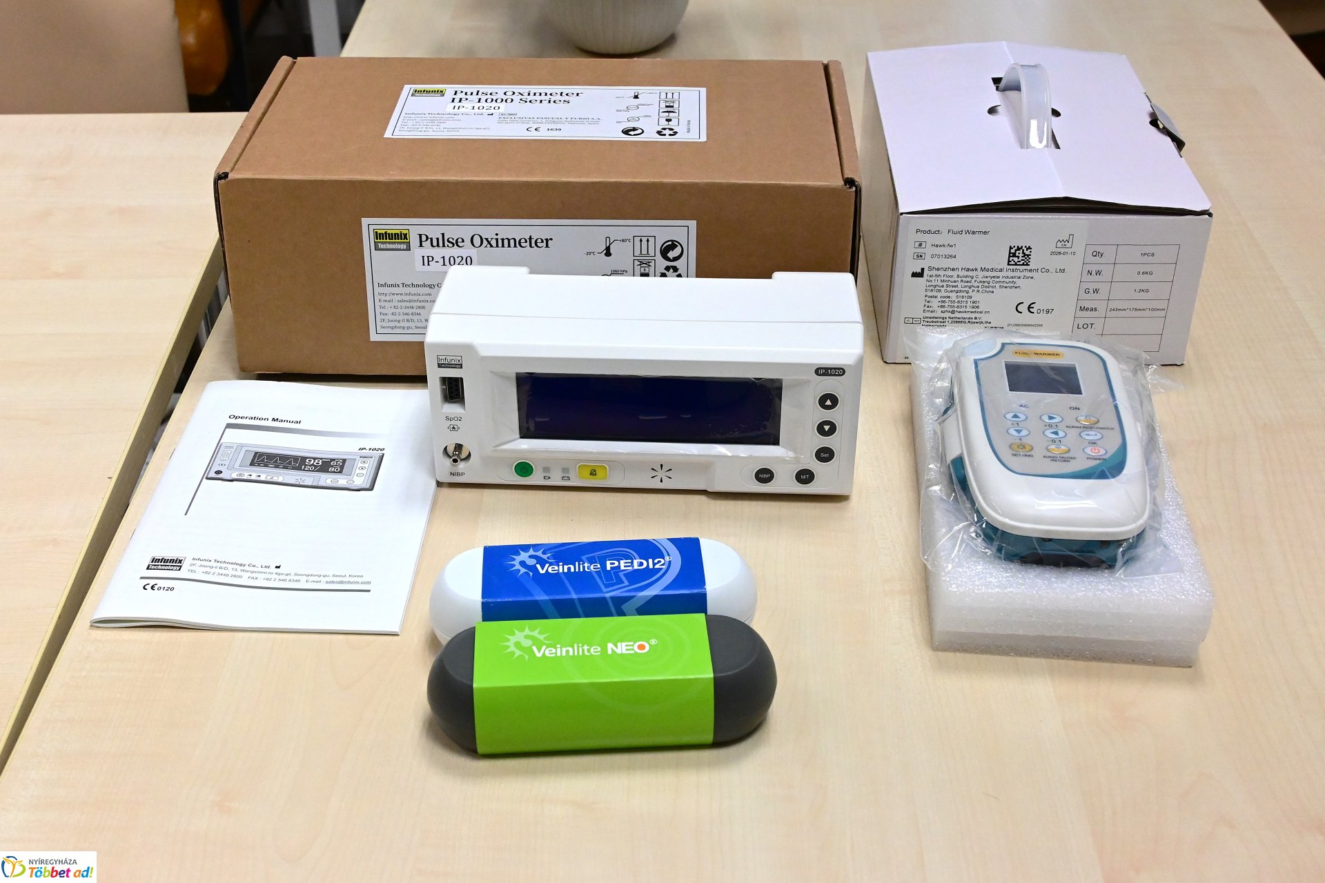 Adomány a vadászoktól a kórház gyermekosztálya részére