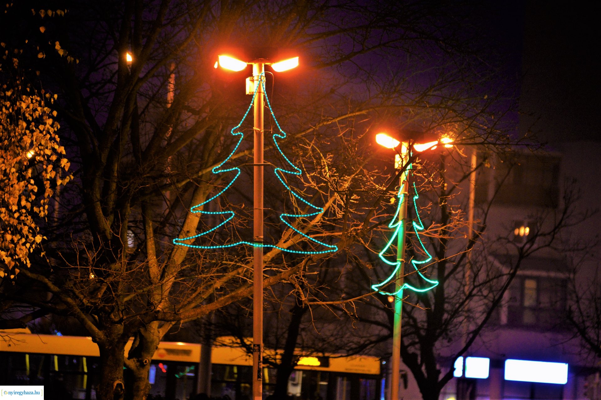 Adventi fények Nyíregyházán