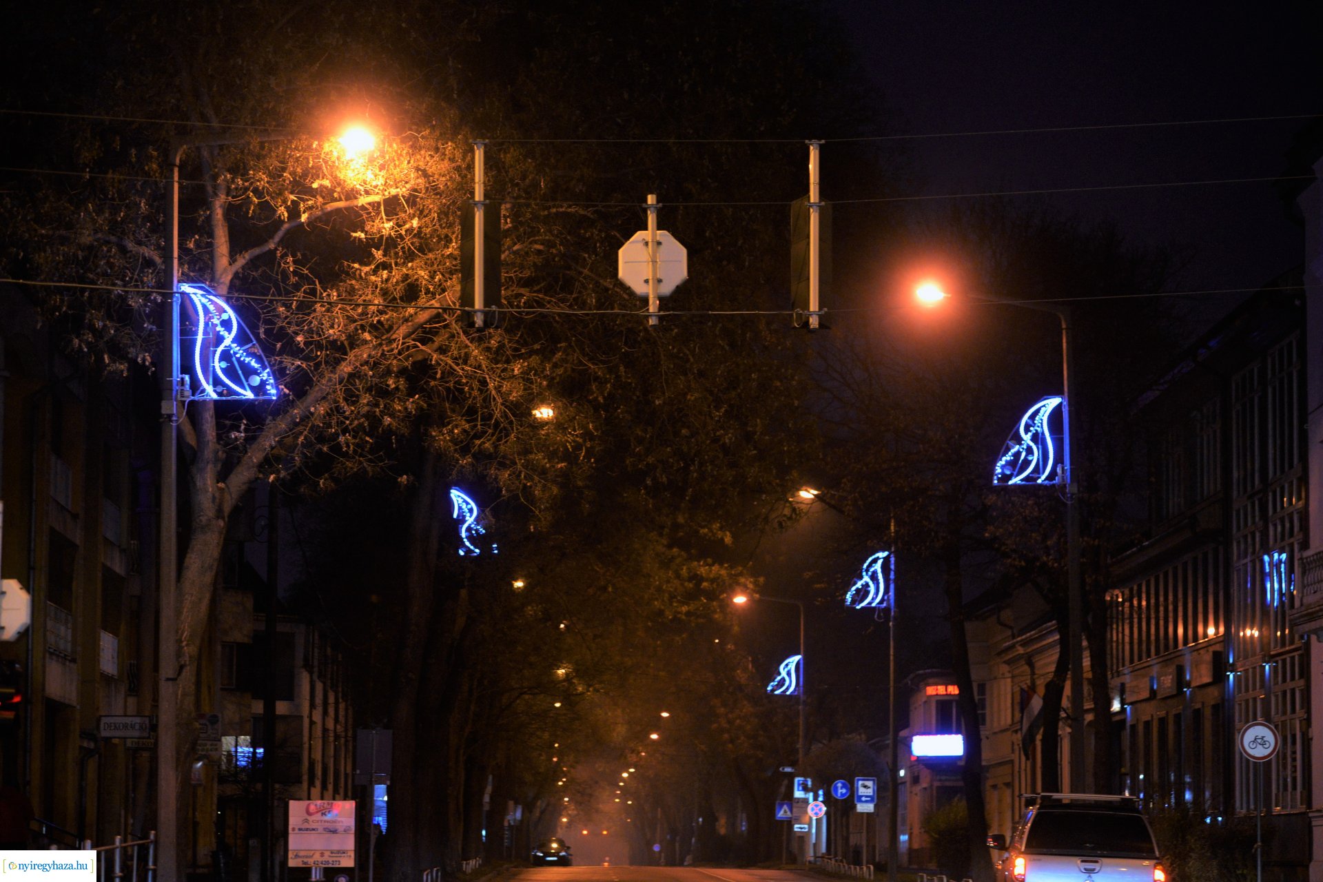 Adventi fények Nyíregyházán