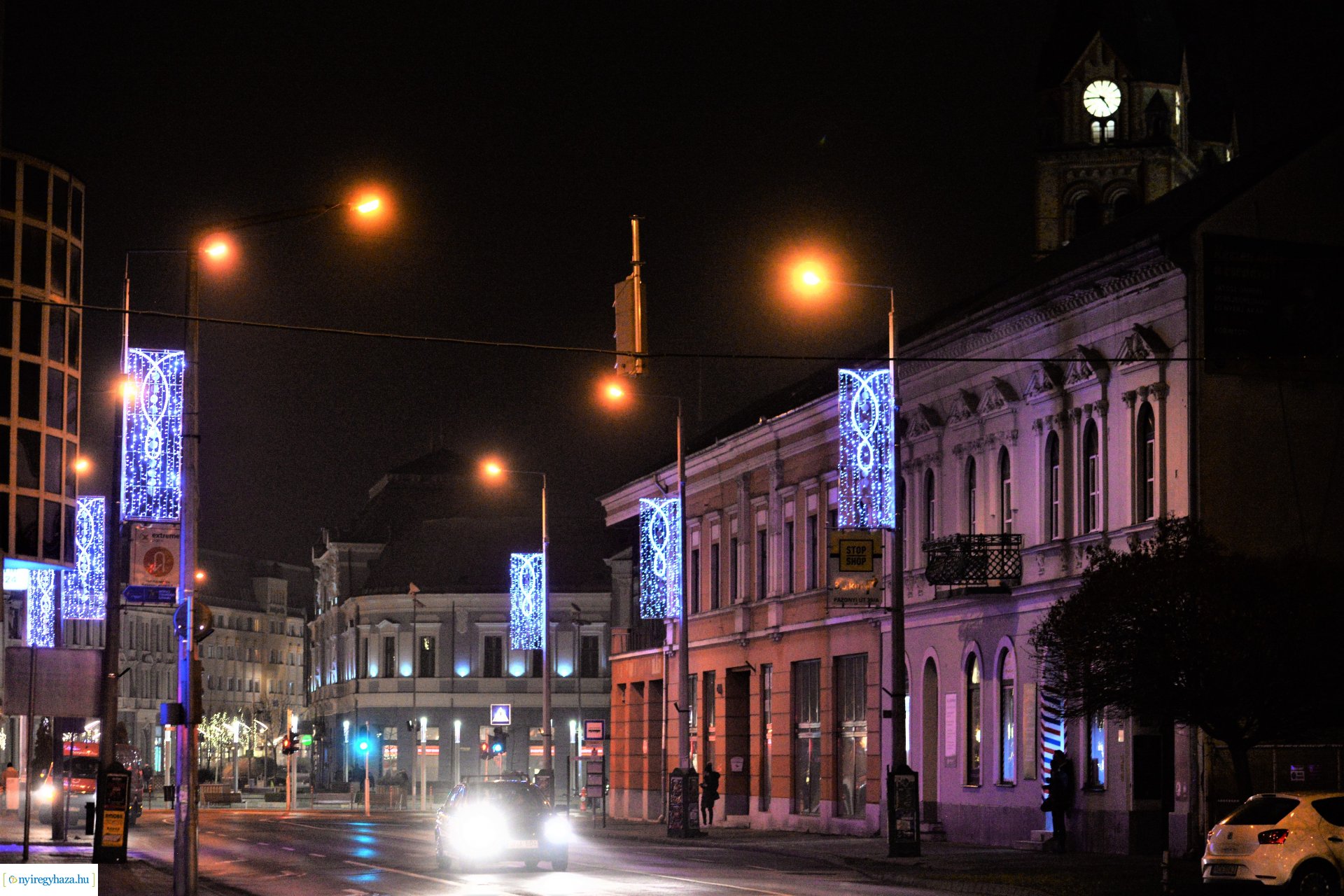 Adventi fények Nyíregyházán