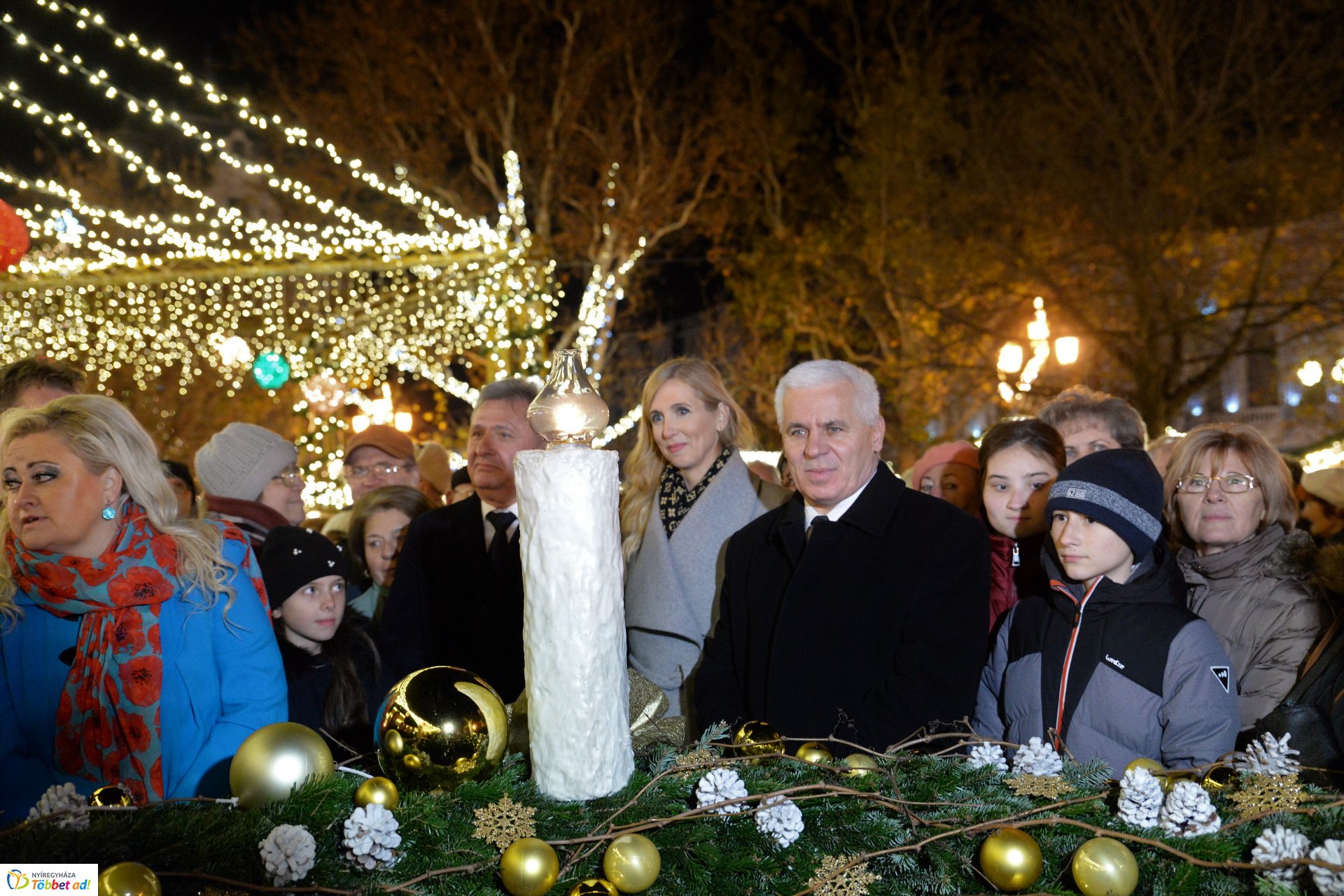 Advent első vasárnapján Nyíregyháza ünnepi díszben