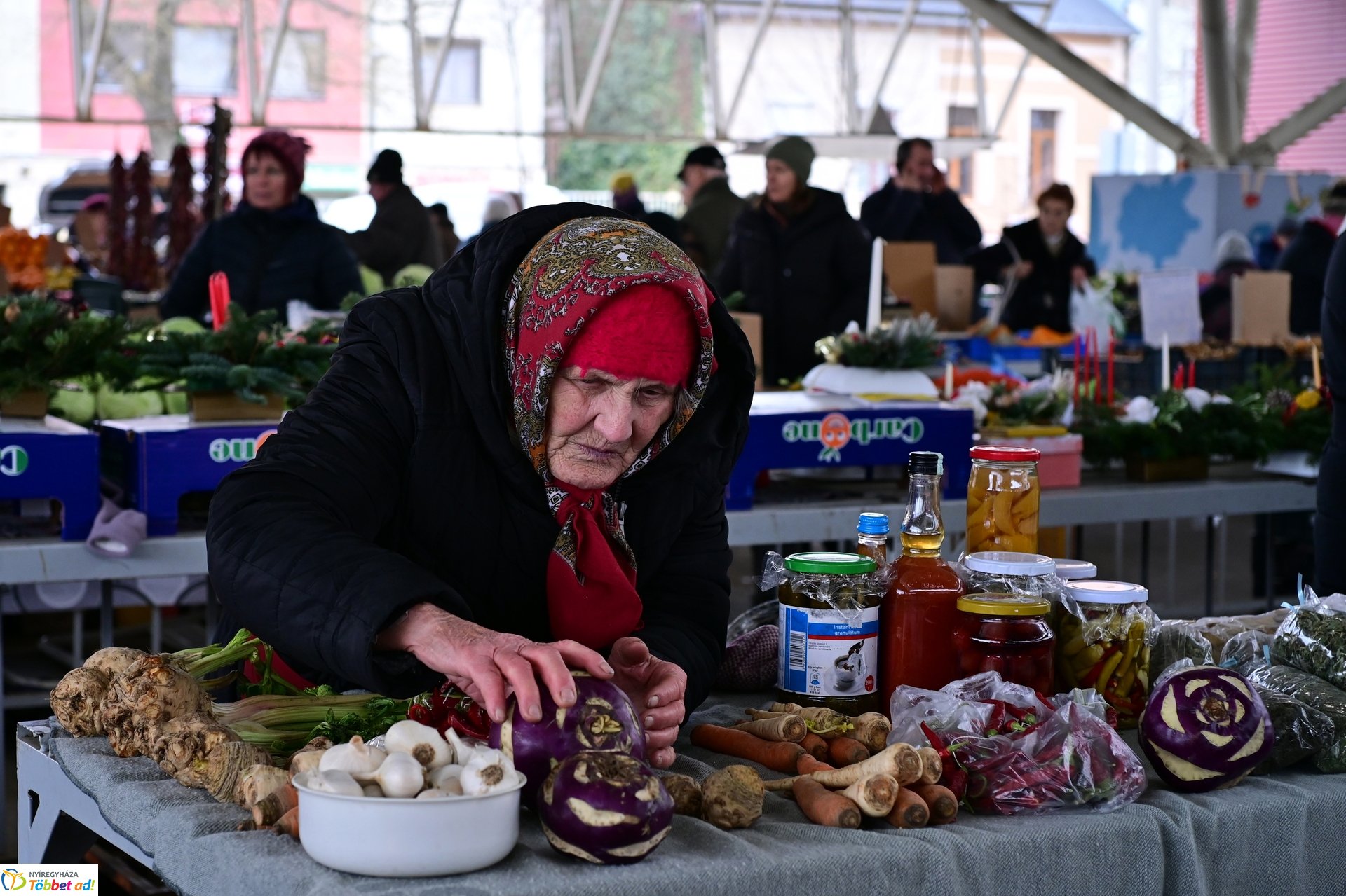 Karácsonyra készülve a Búza téri piacon - 2024