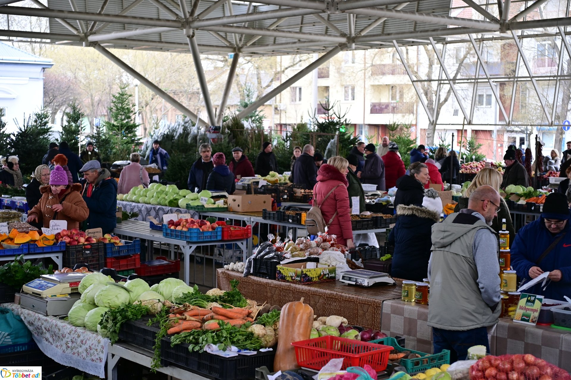 Karácsonyra készülve a Búza téri piacon - 2024