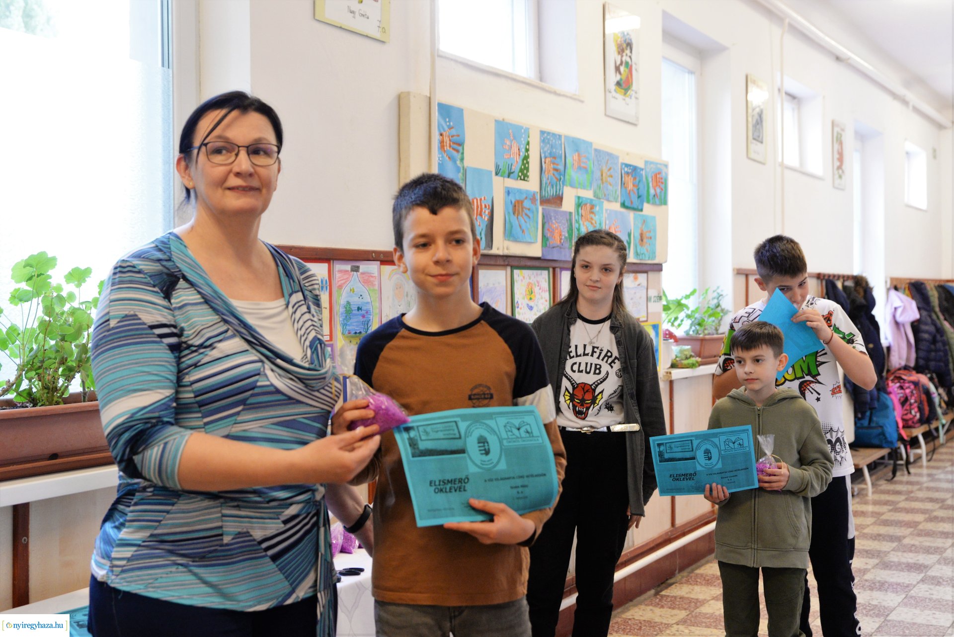 Akvárium átadó ünnepség a Szabó Lőrinc tagintézményben