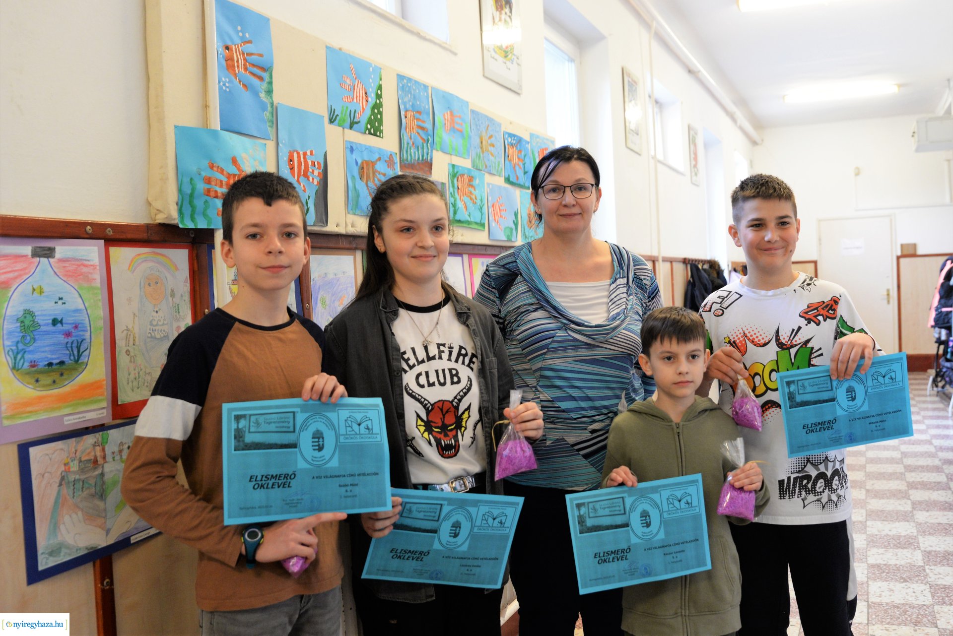 Akvárium átadó ünnepség a Szabó Lőrinc tagintézményben