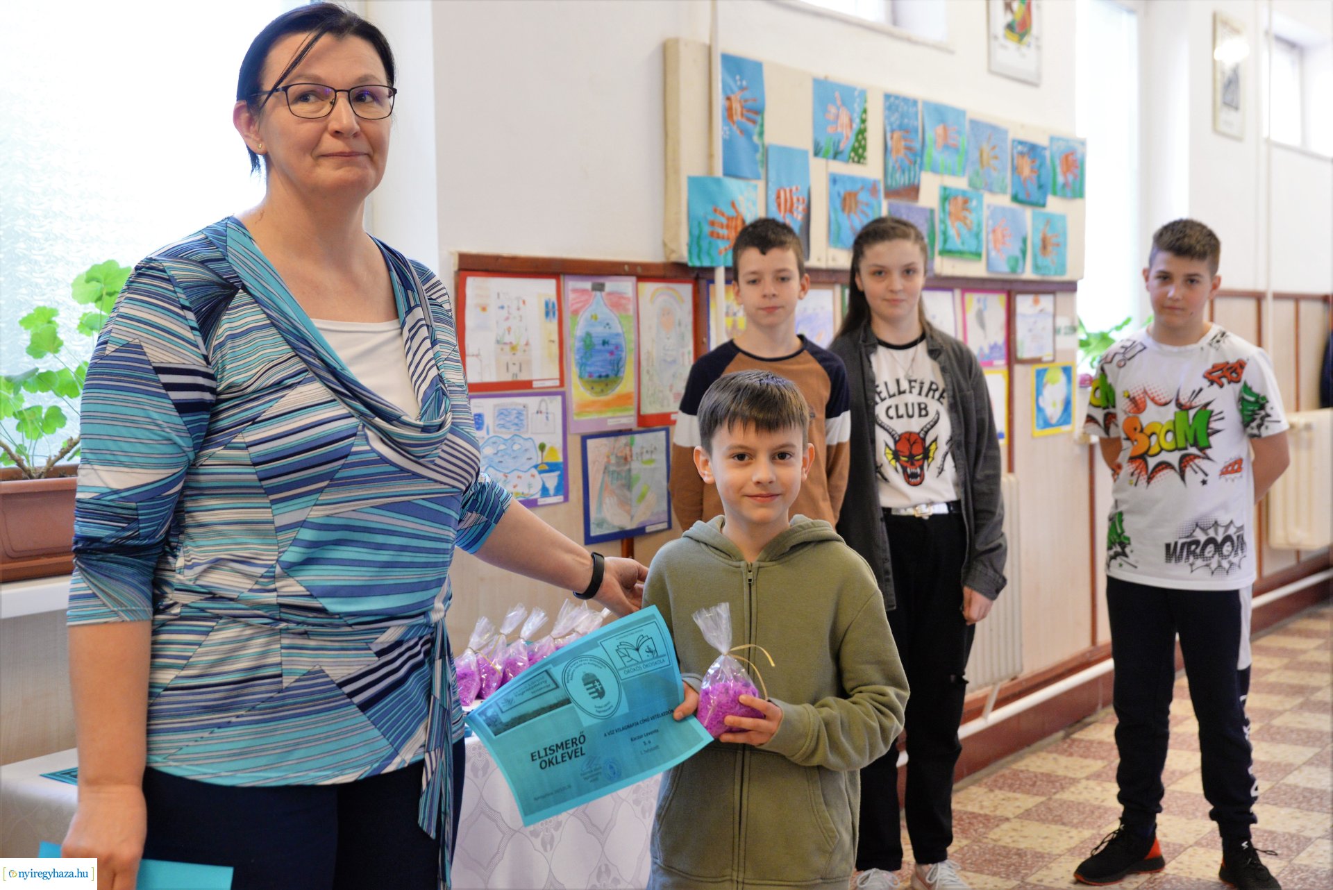 Akvárium átadó ünnepség a Szabó Lőrinc tagintézményben