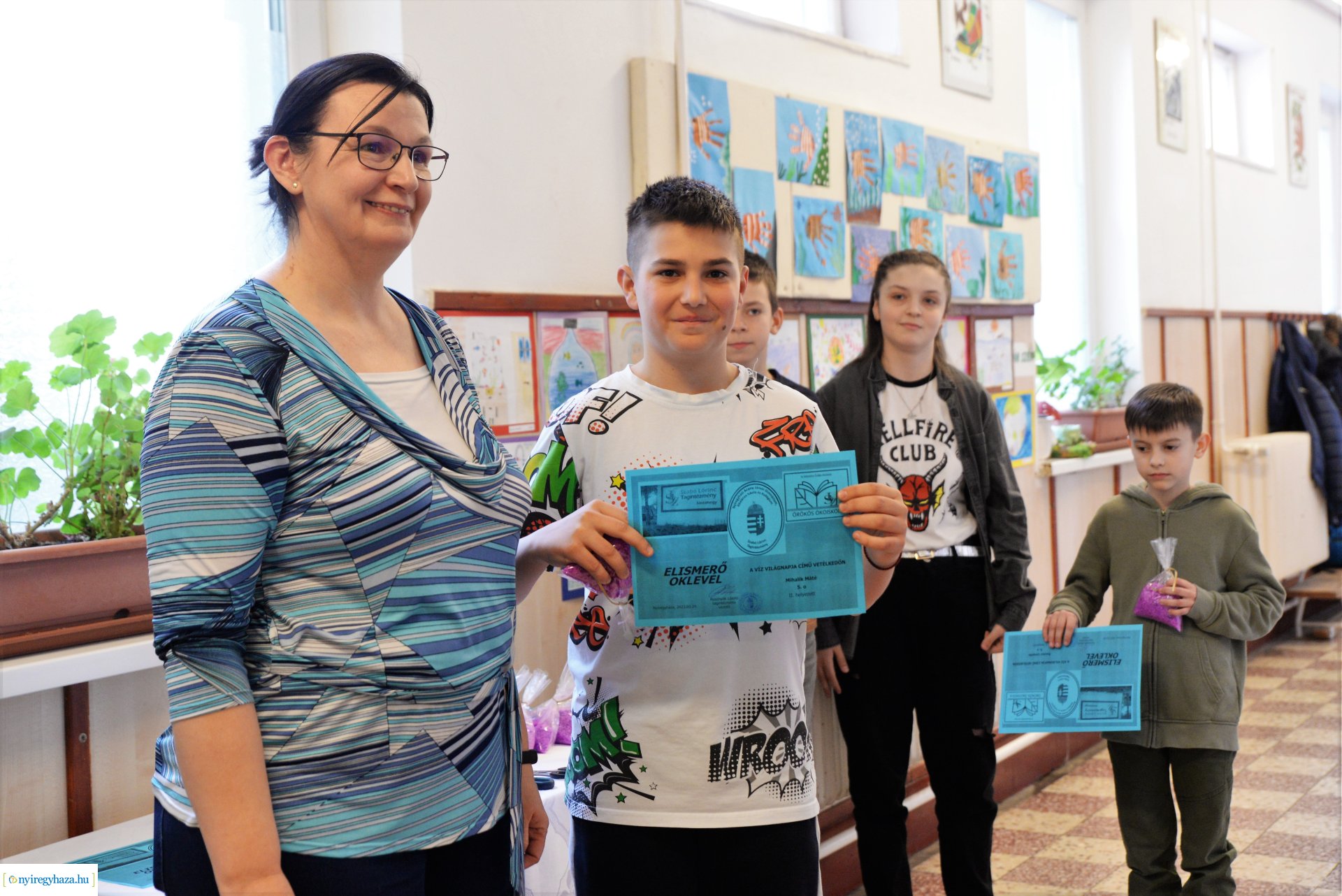 Akvárium átadó ünnepség a Szabó Lőrinc tagintézményben