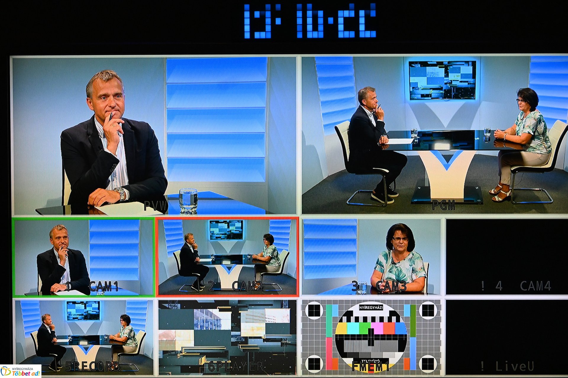 Amerika után a Nyíregyházi Televízó stúdiójában járt Kapu Tibor édesanyja