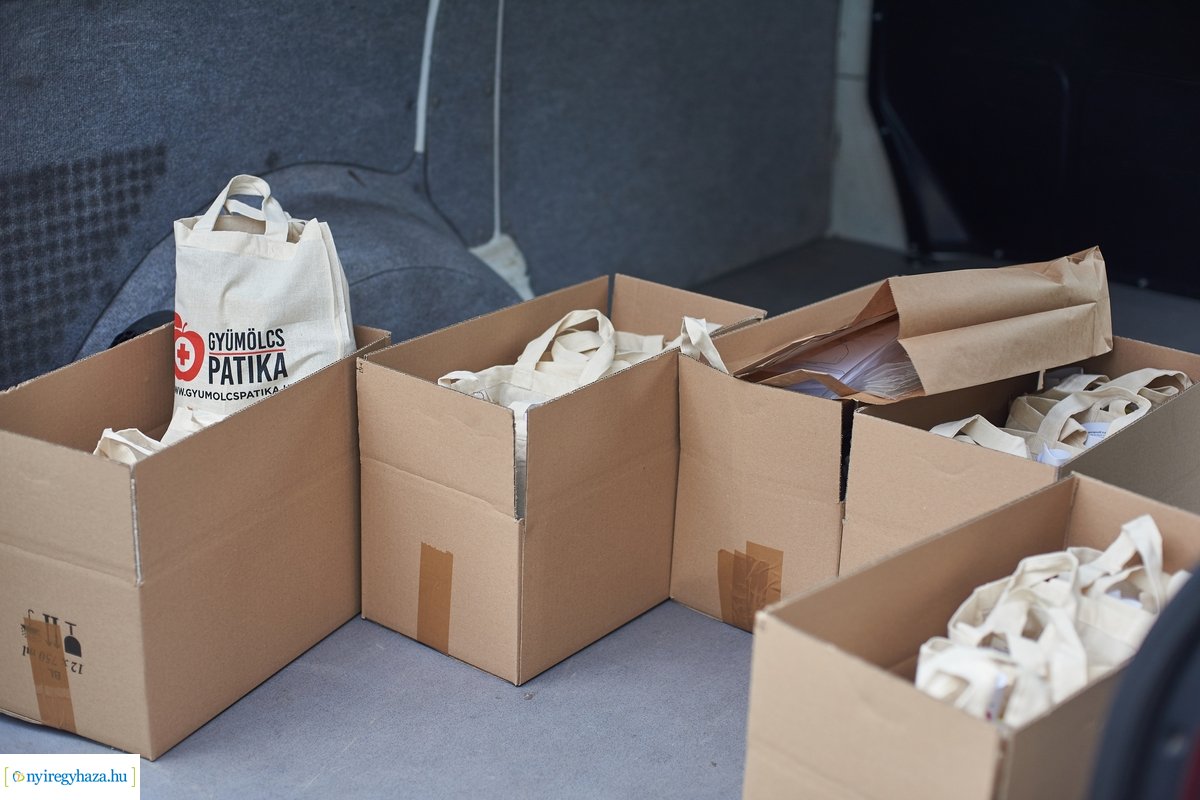 Arcpajzs adomány átadás