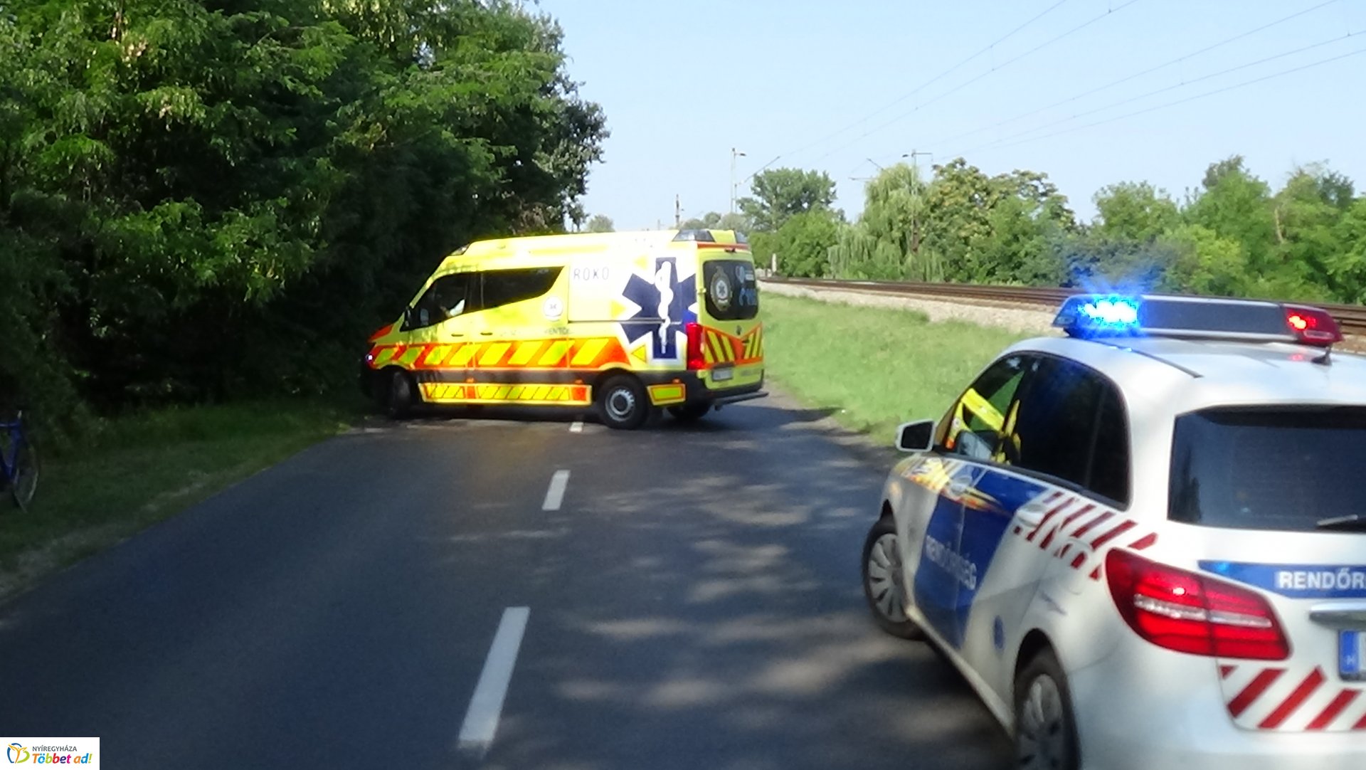 Árokba csapódott egy robogós a Kemecsei úton