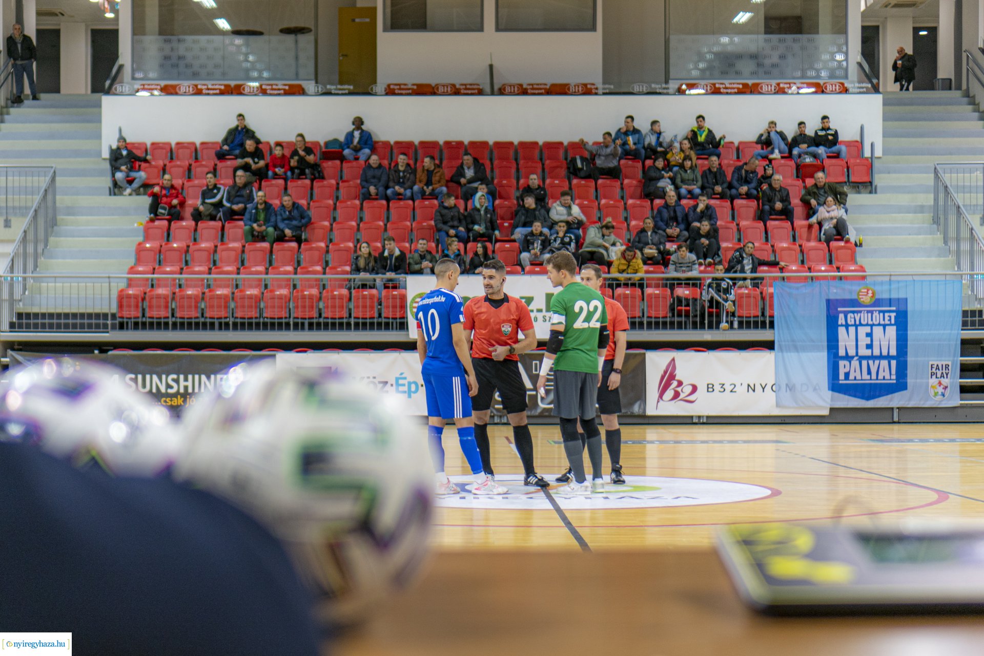 A’Studió Futsal Nyíregyháza–Rubeola FC futsal mérkőzés a Continental Arénéban