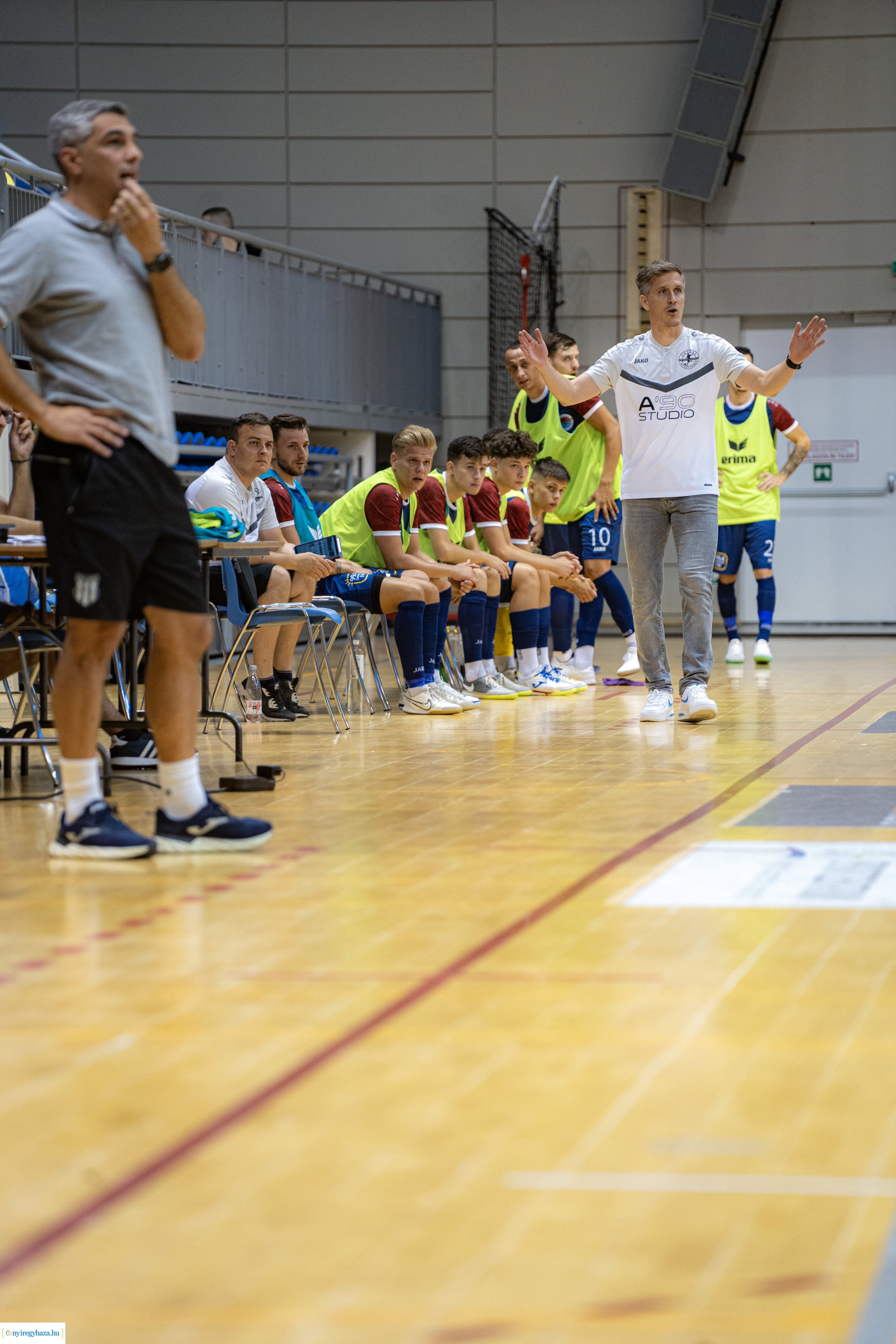 A'STÚDIÓ NYÍREGYHÁZA VS HALADÁS VSE futsal labdarúgó mérkőzés a Continental Arénában