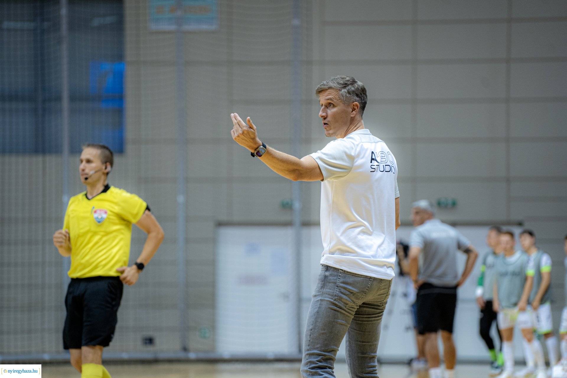 A'STÚDIÓ NYÍREGYHÁZA VS HALADÁS VSE futsal labdarúgó mérkőzés a Continental Arénában