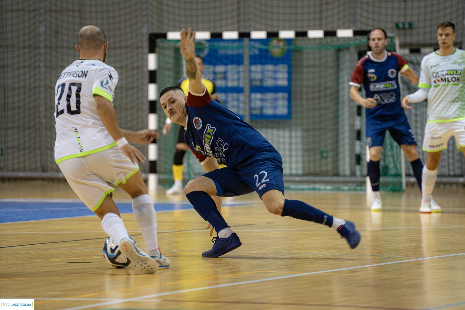 A'STÚDIÓ NYÍREGYHÁZA VS HALADÁS VSE futsal labdarúgó mérkőzés a Continental Arénában