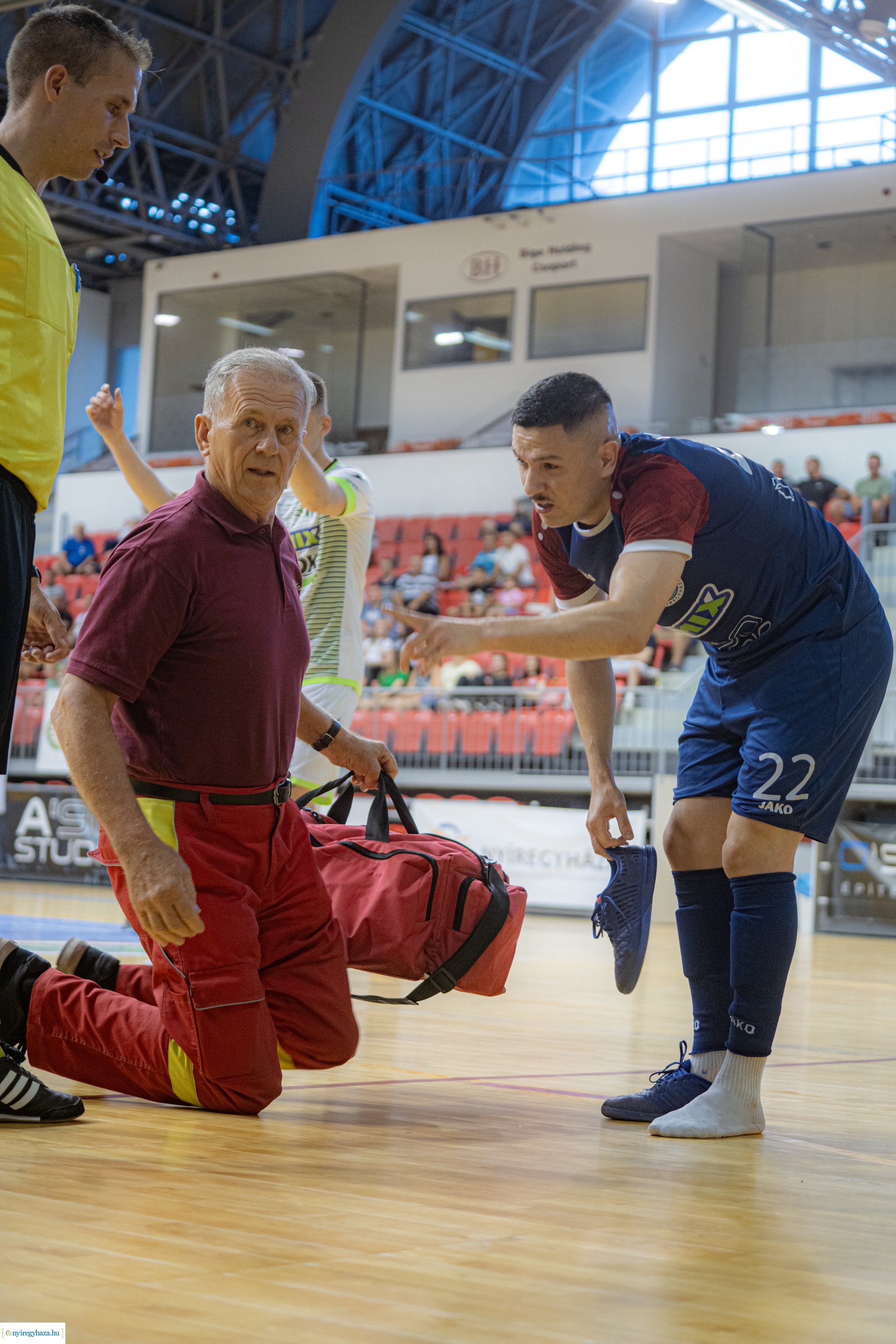 A'STÚDIÓ NYÍREGYHÁZA VS HALADÁS VSE futsal labdarúgó mérkőzés a Continental Arénában