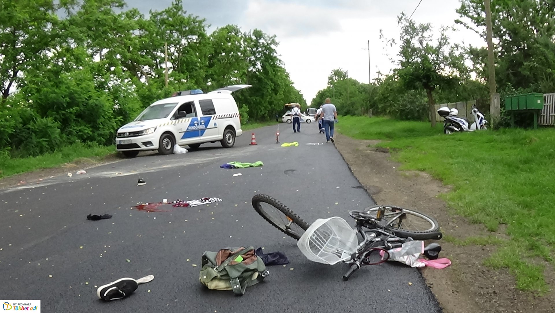 Autóbusz gázolt kerékpárost Butykasoron